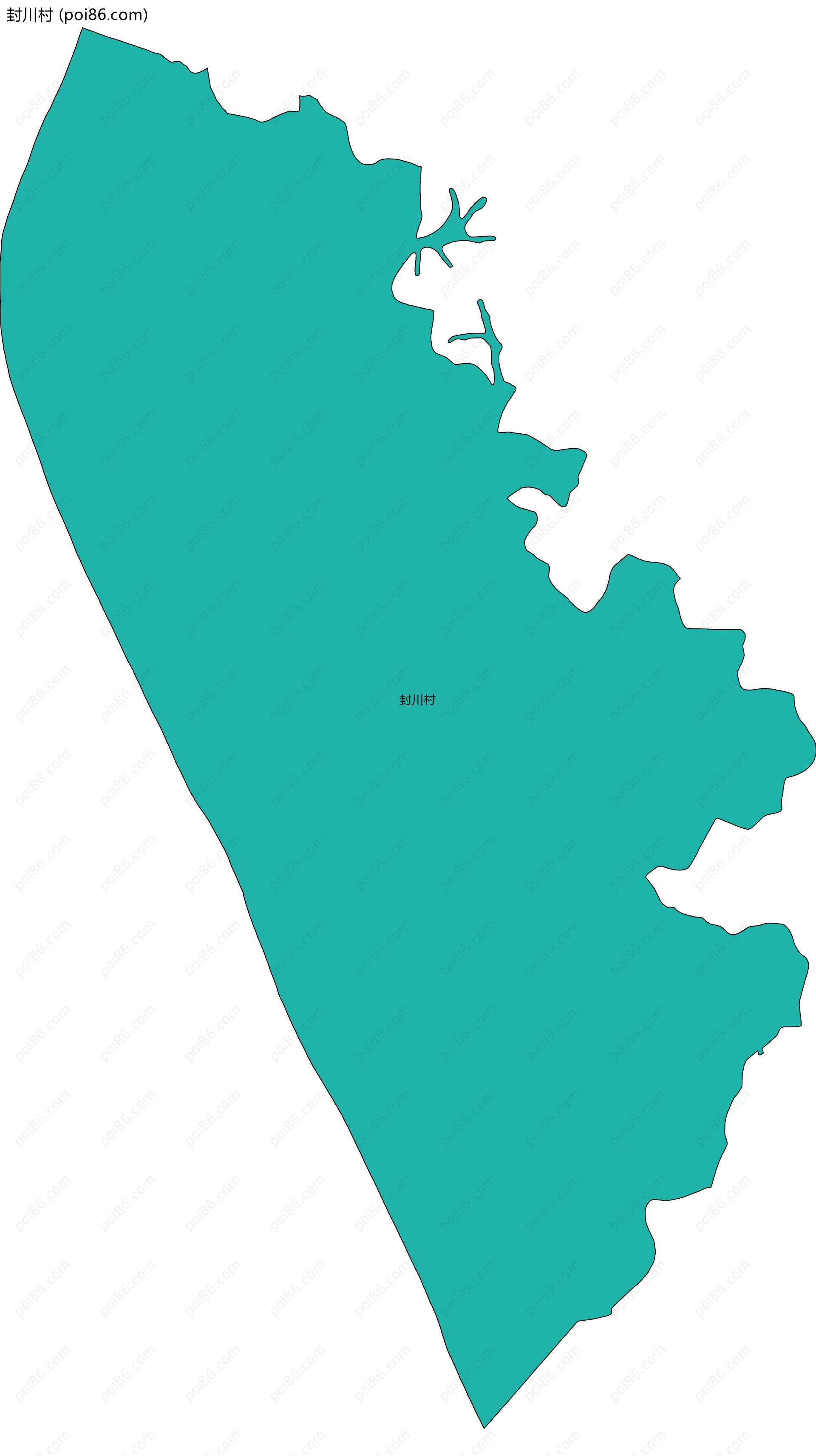 封川村边界地图