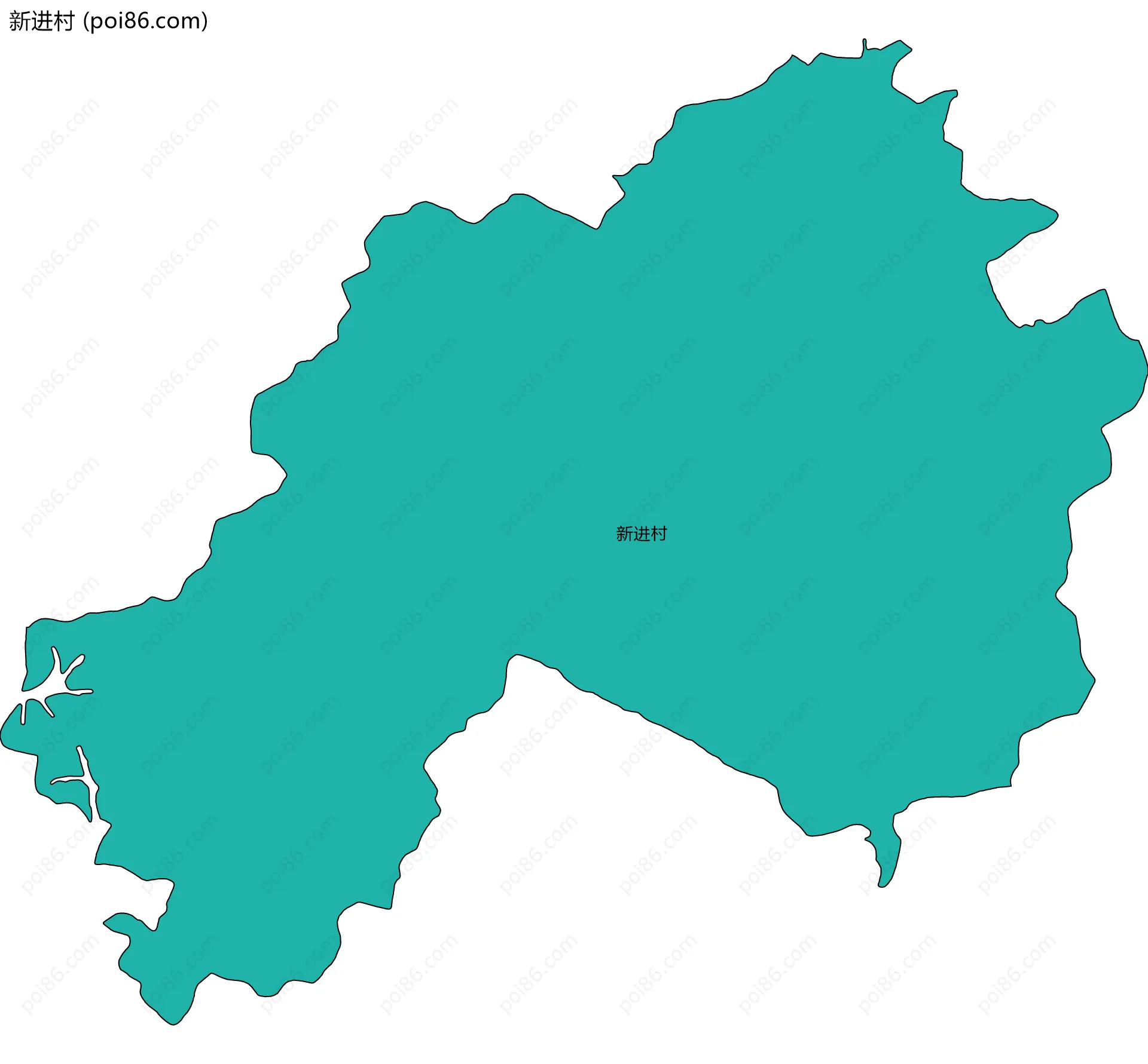 新进村边界地图
