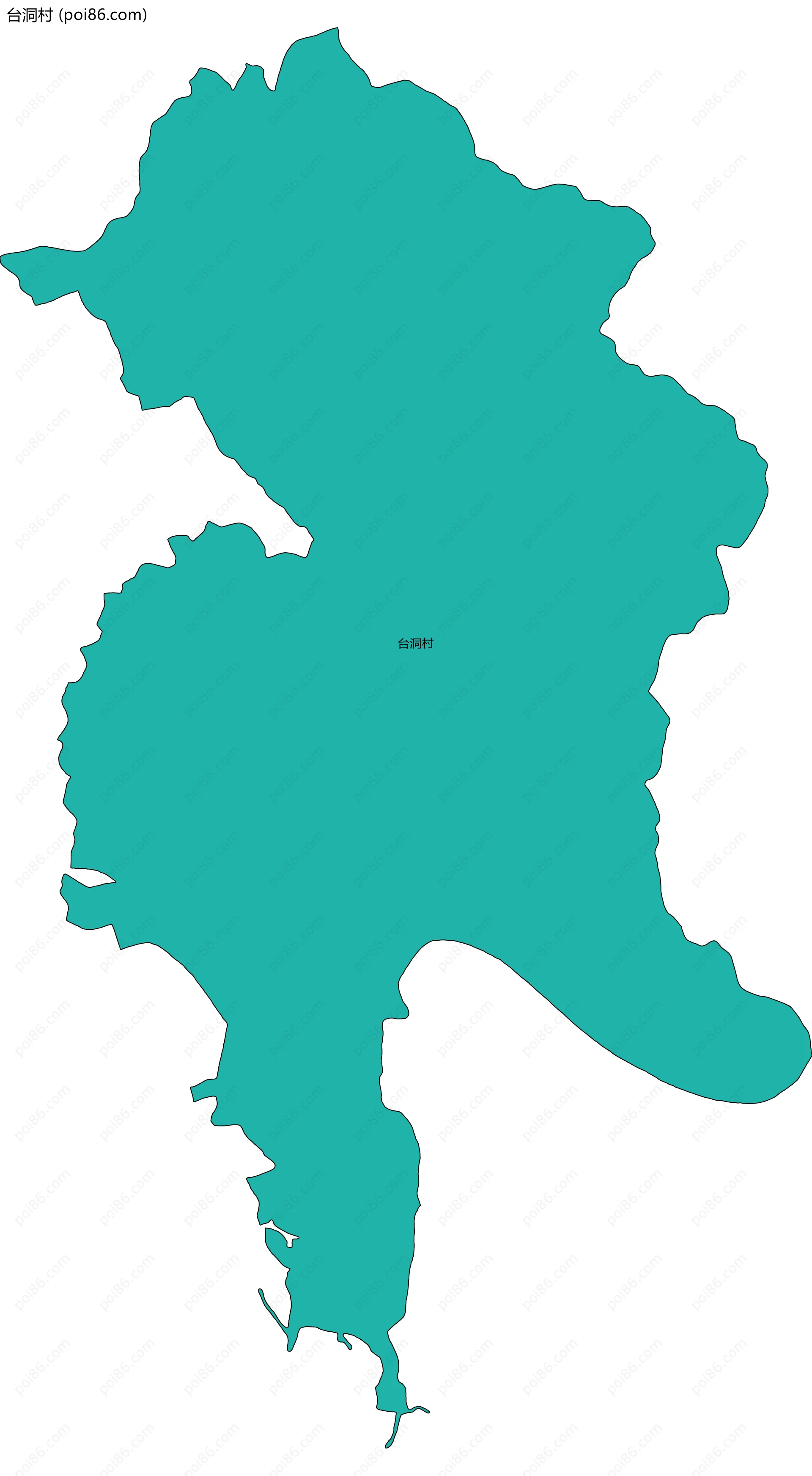 台洞村边界地图