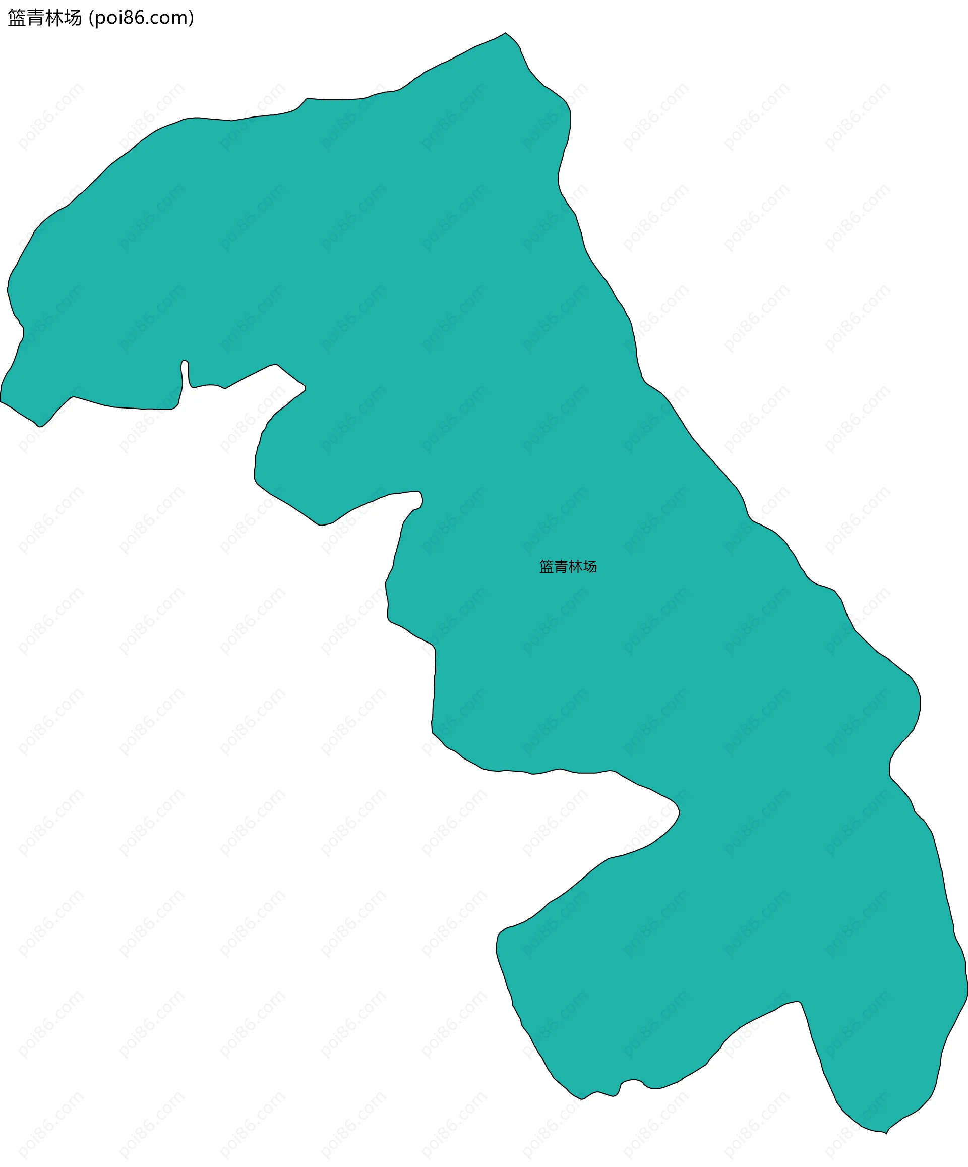 篮青林场边界地图