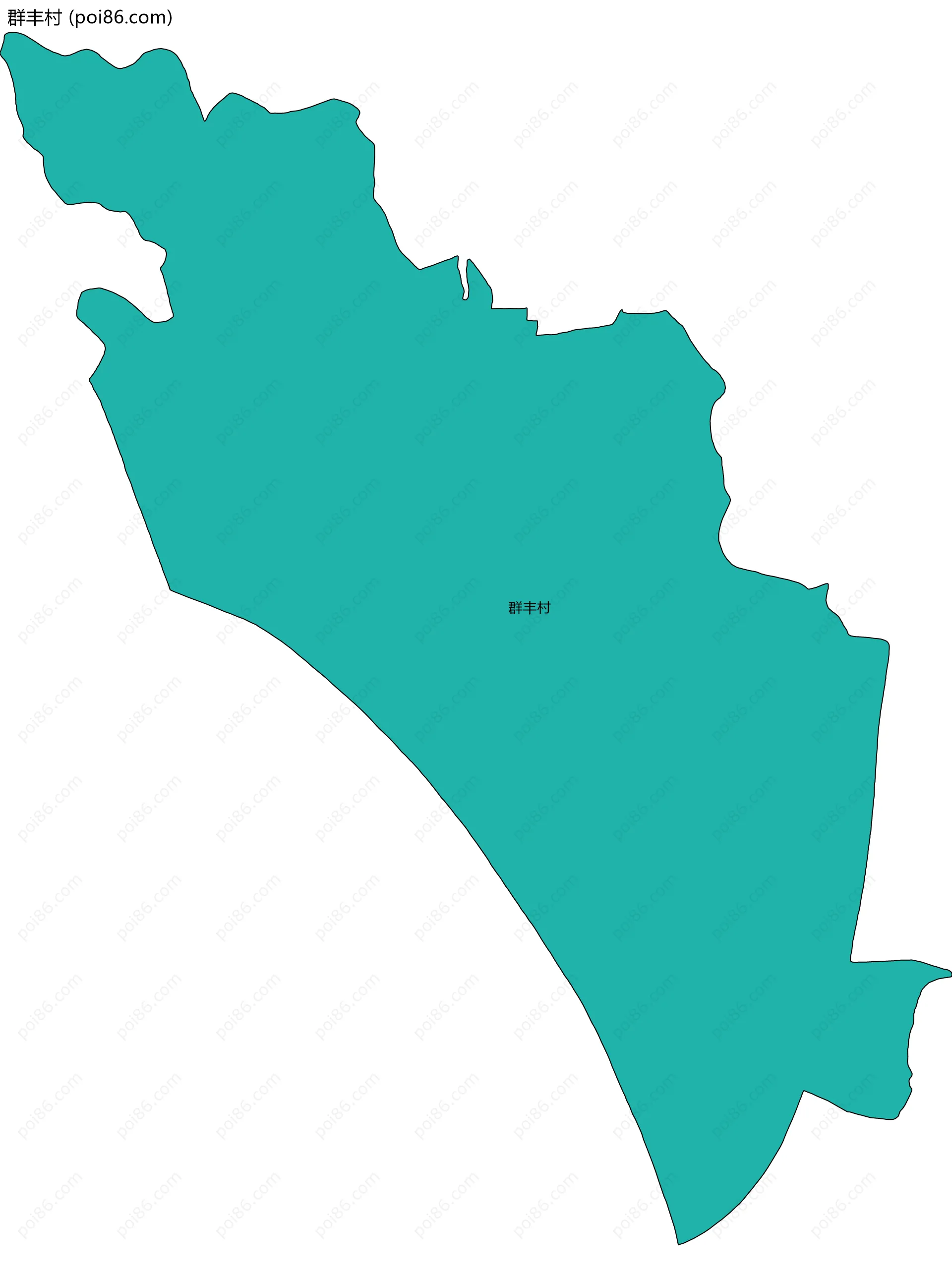 群丰村边界地图