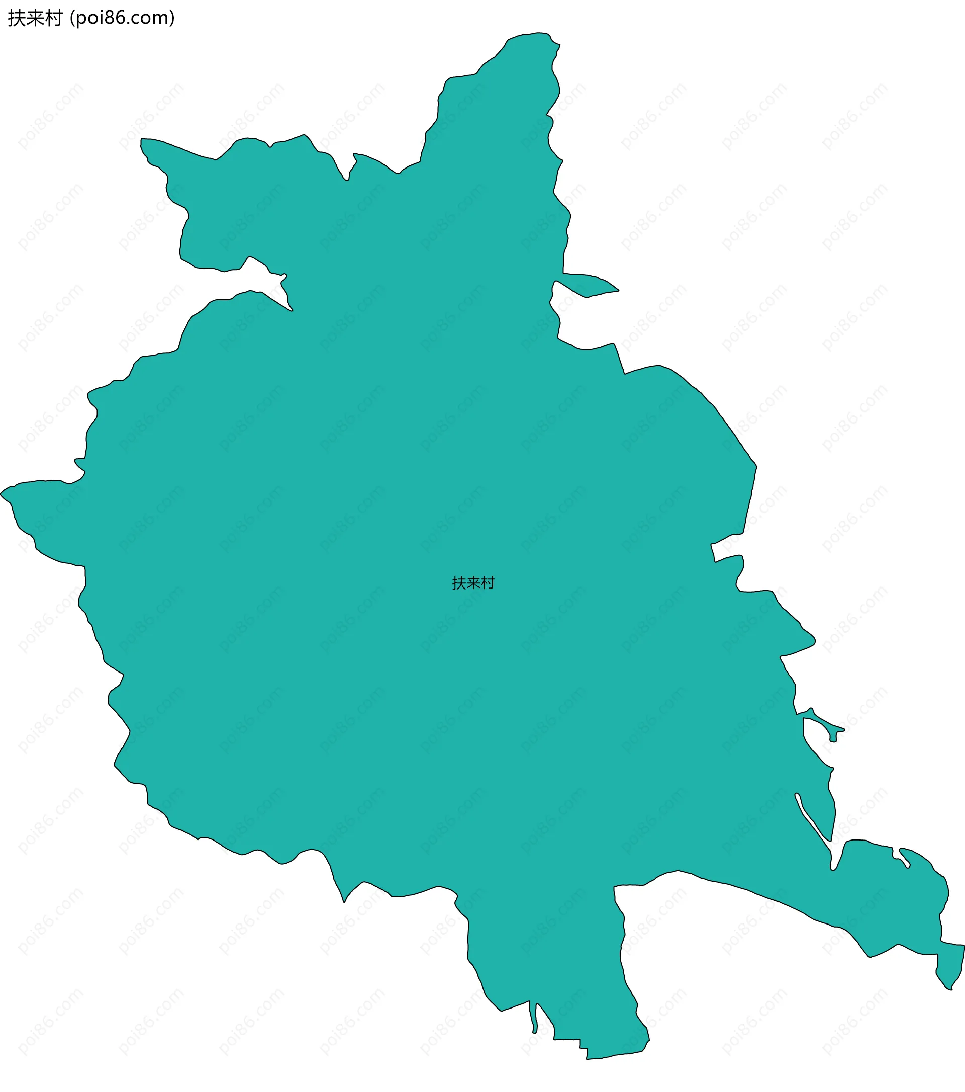 扶来村边界地图