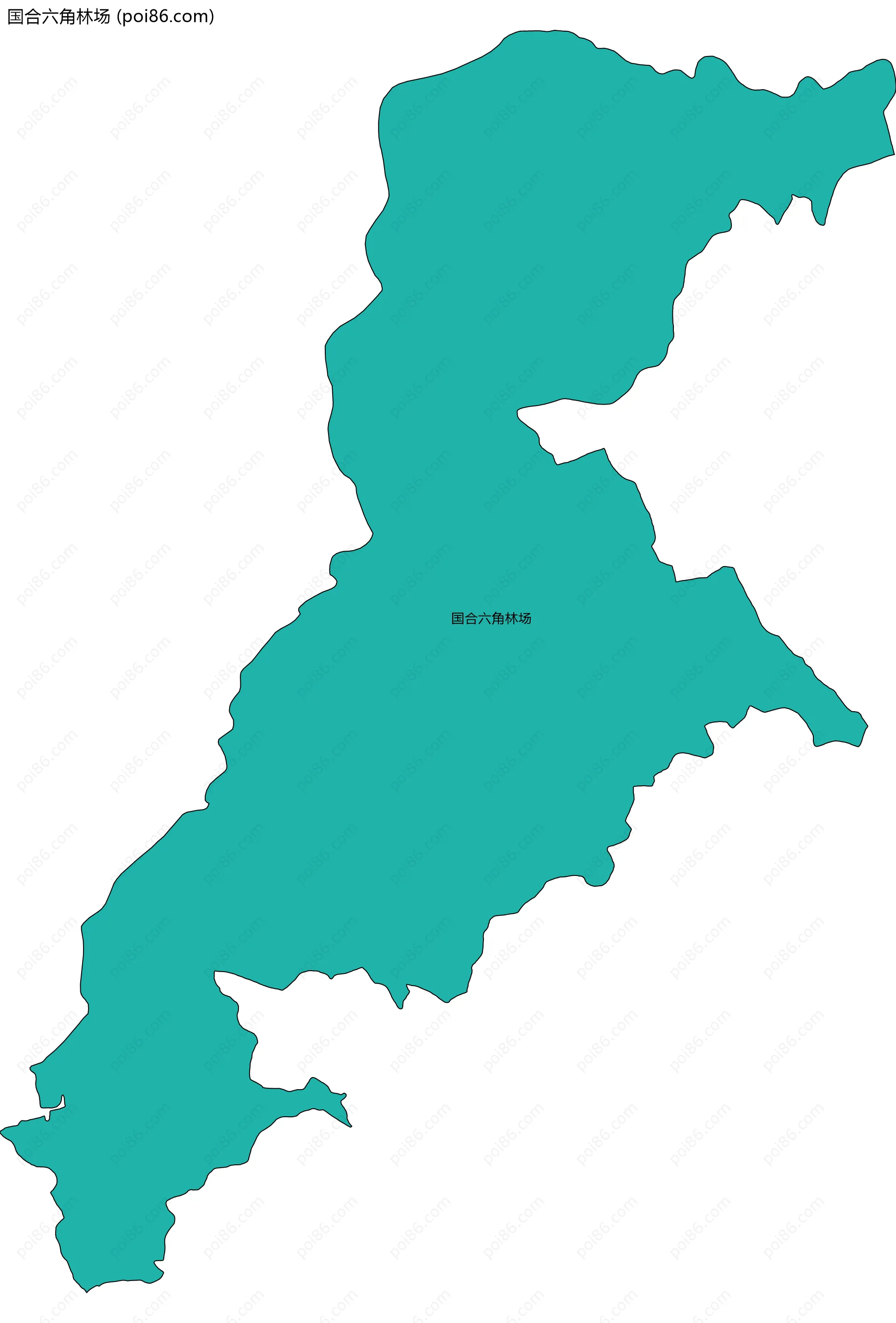 国合六角林场边界地图