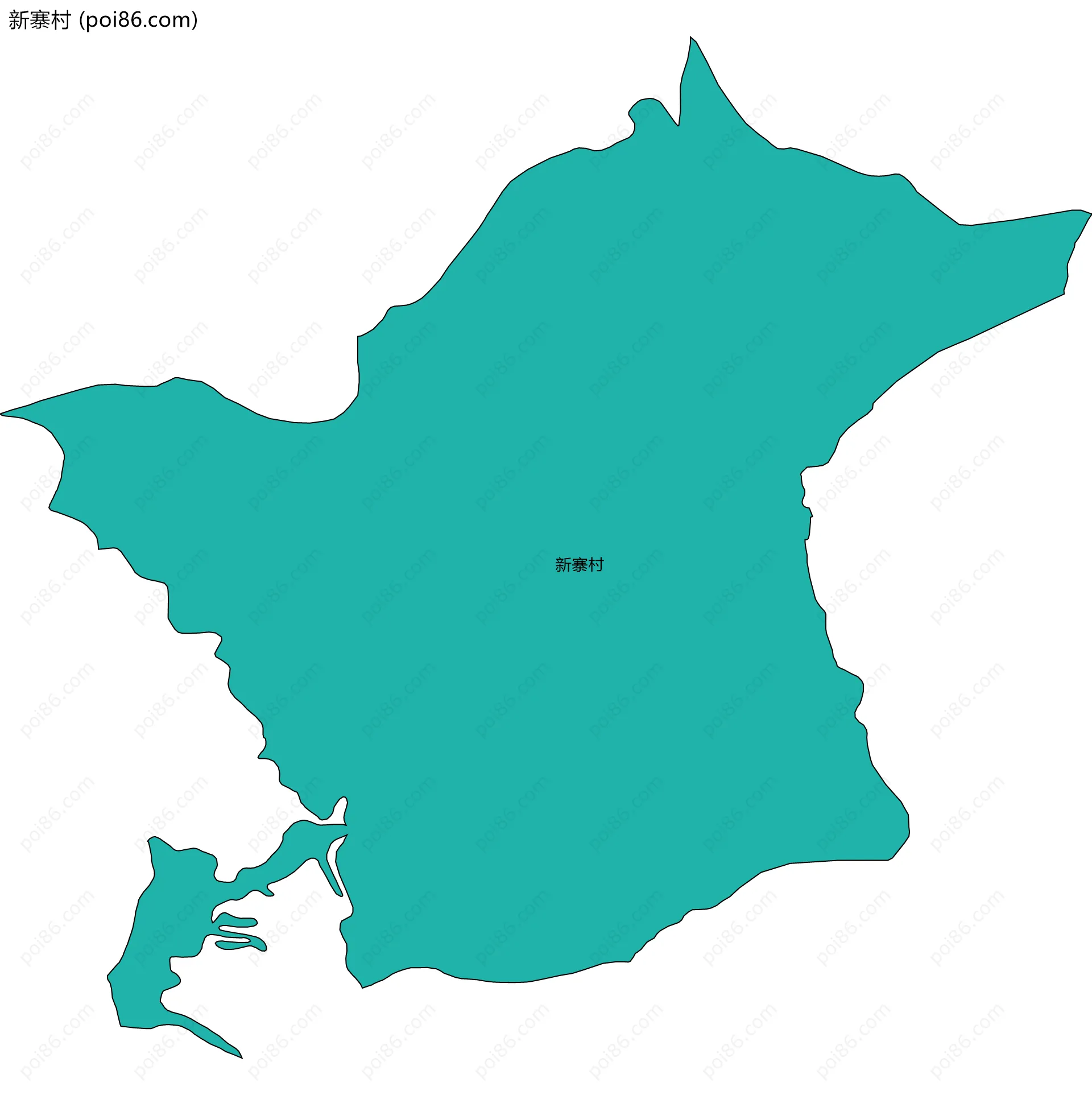 新寨村边界地图