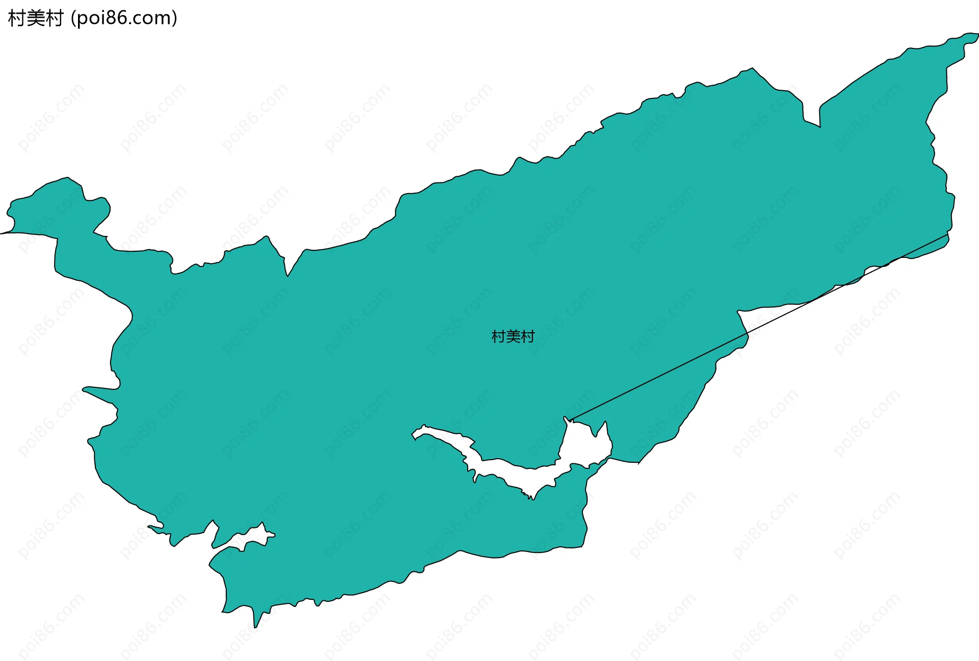 村美村边界地图