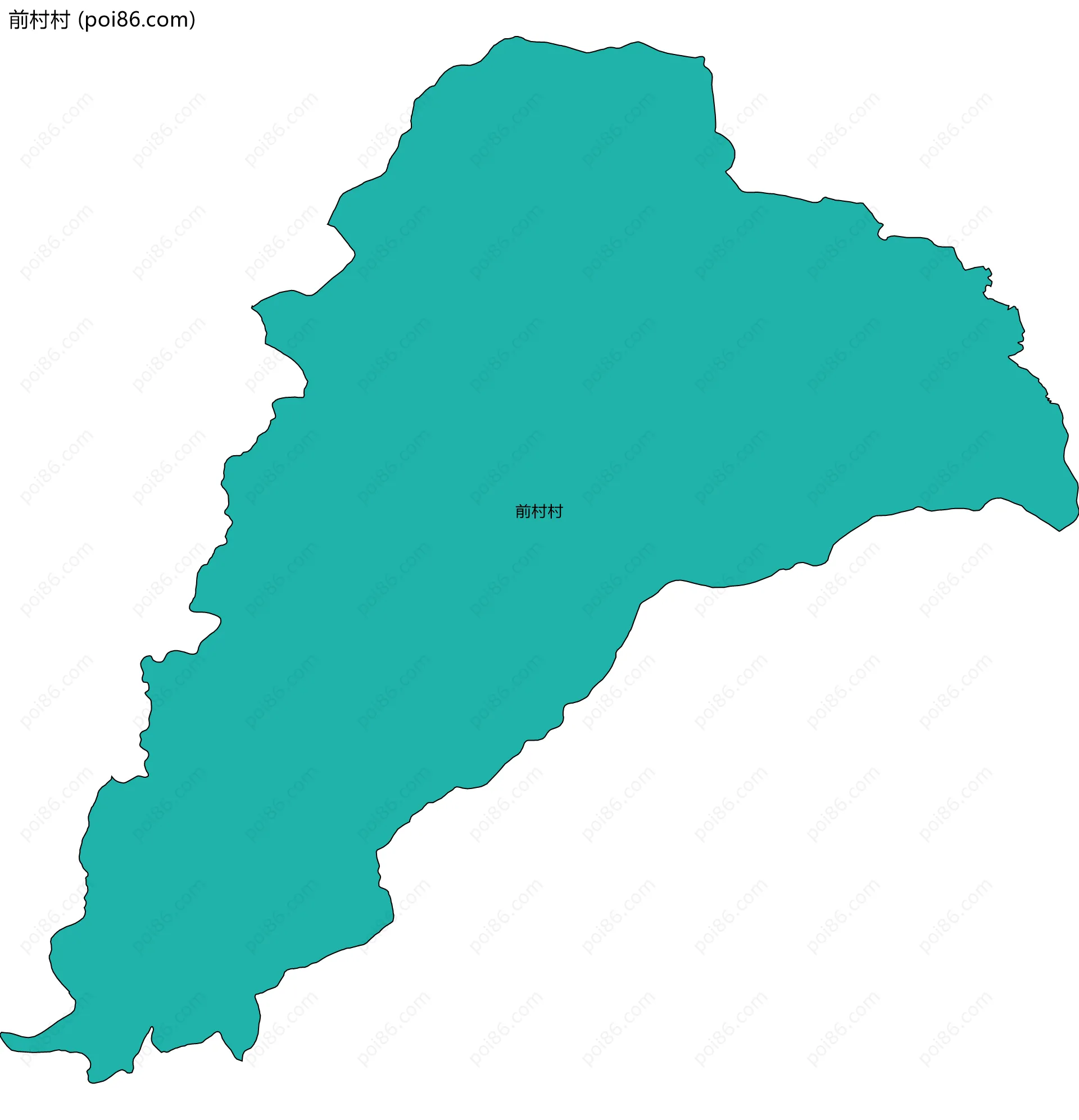 前村村边界地图