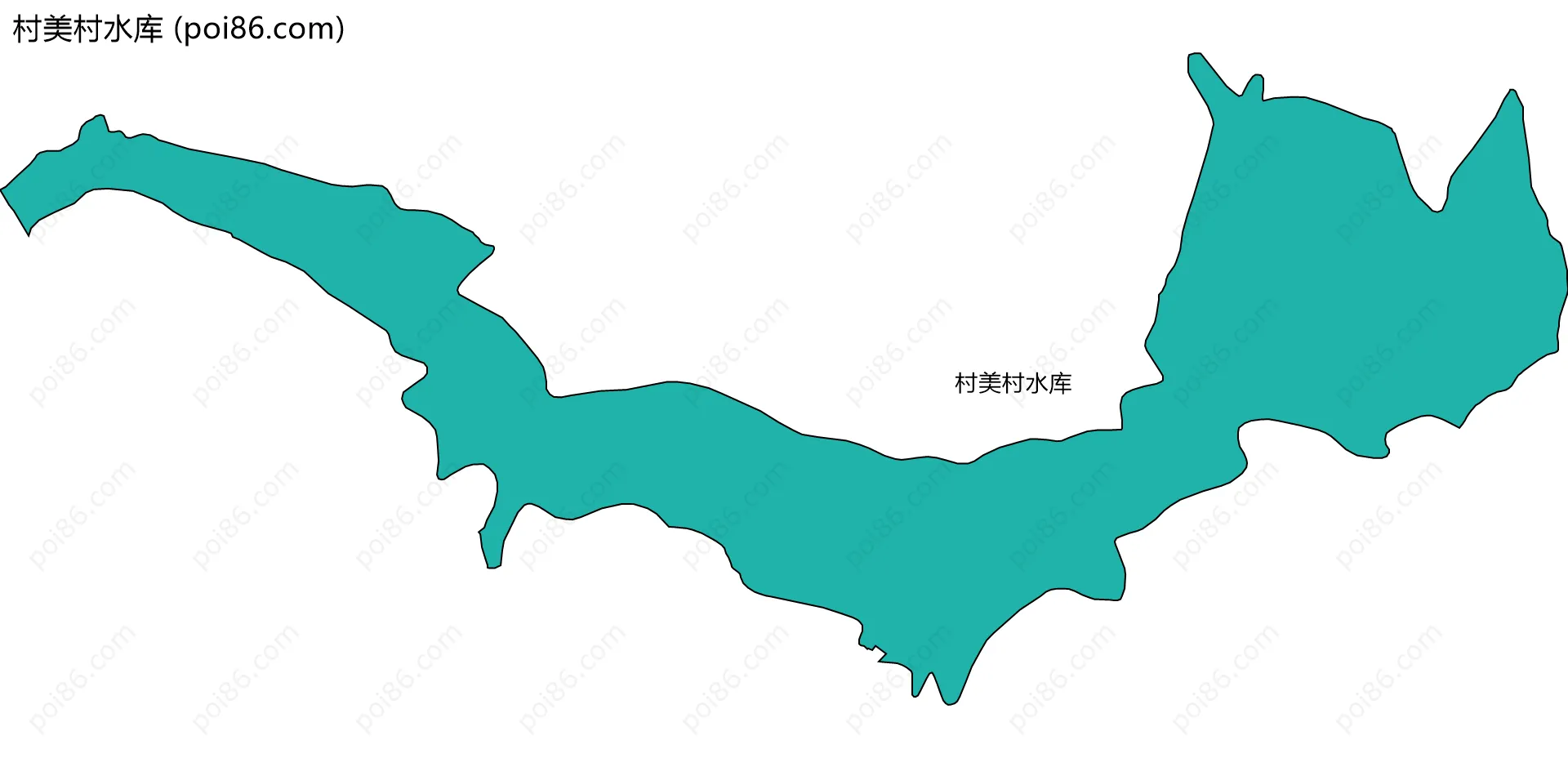 村美村水库边界地图