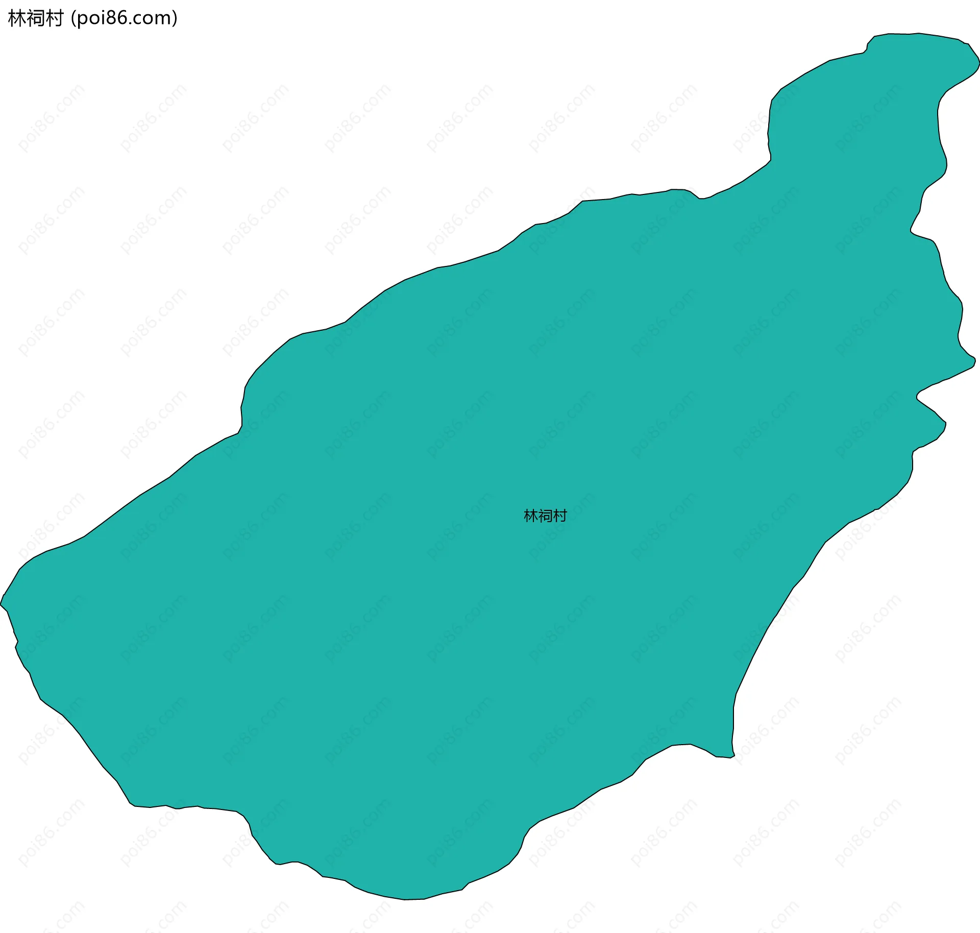 林祠村边界地图