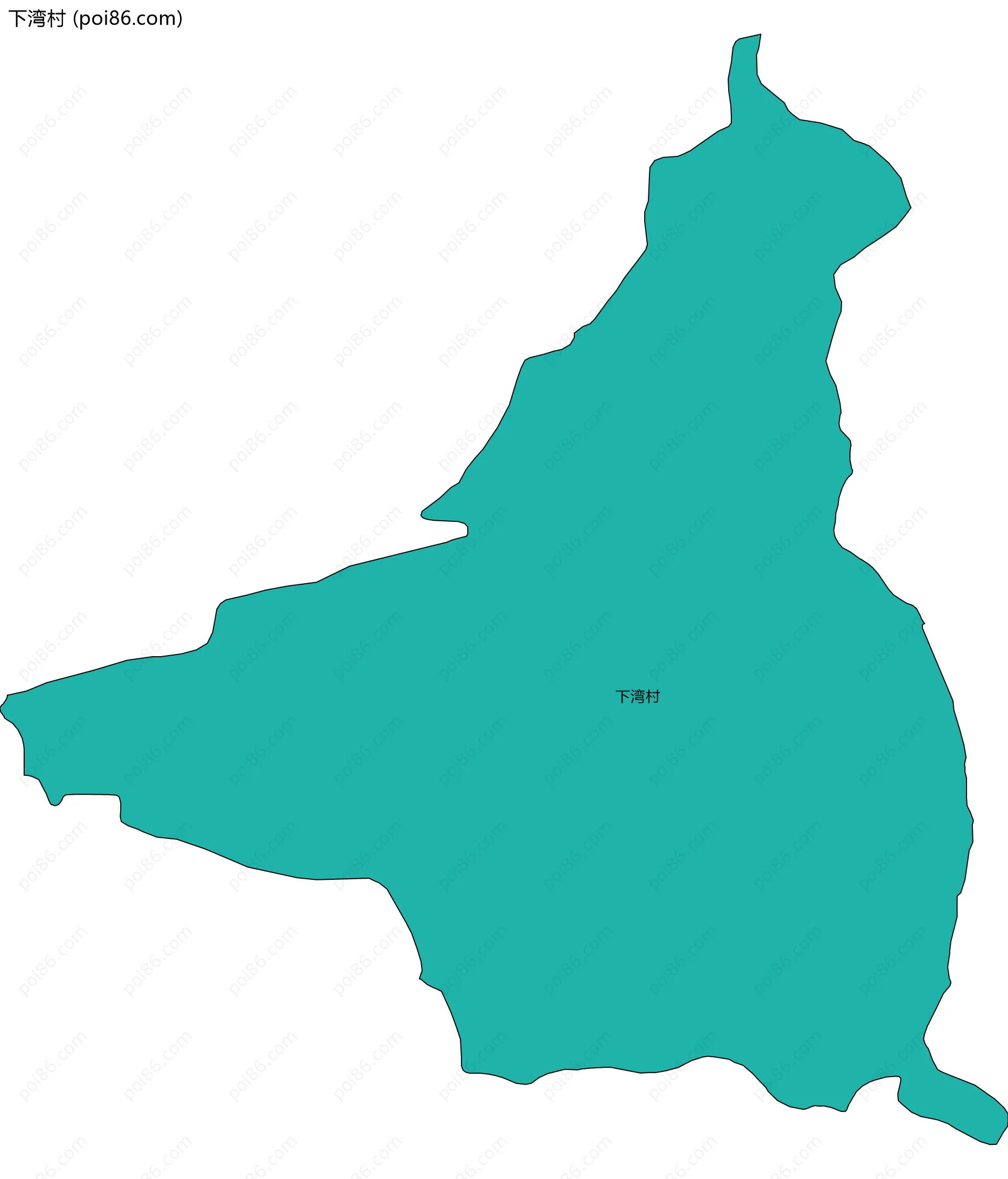 下湾村边界地图