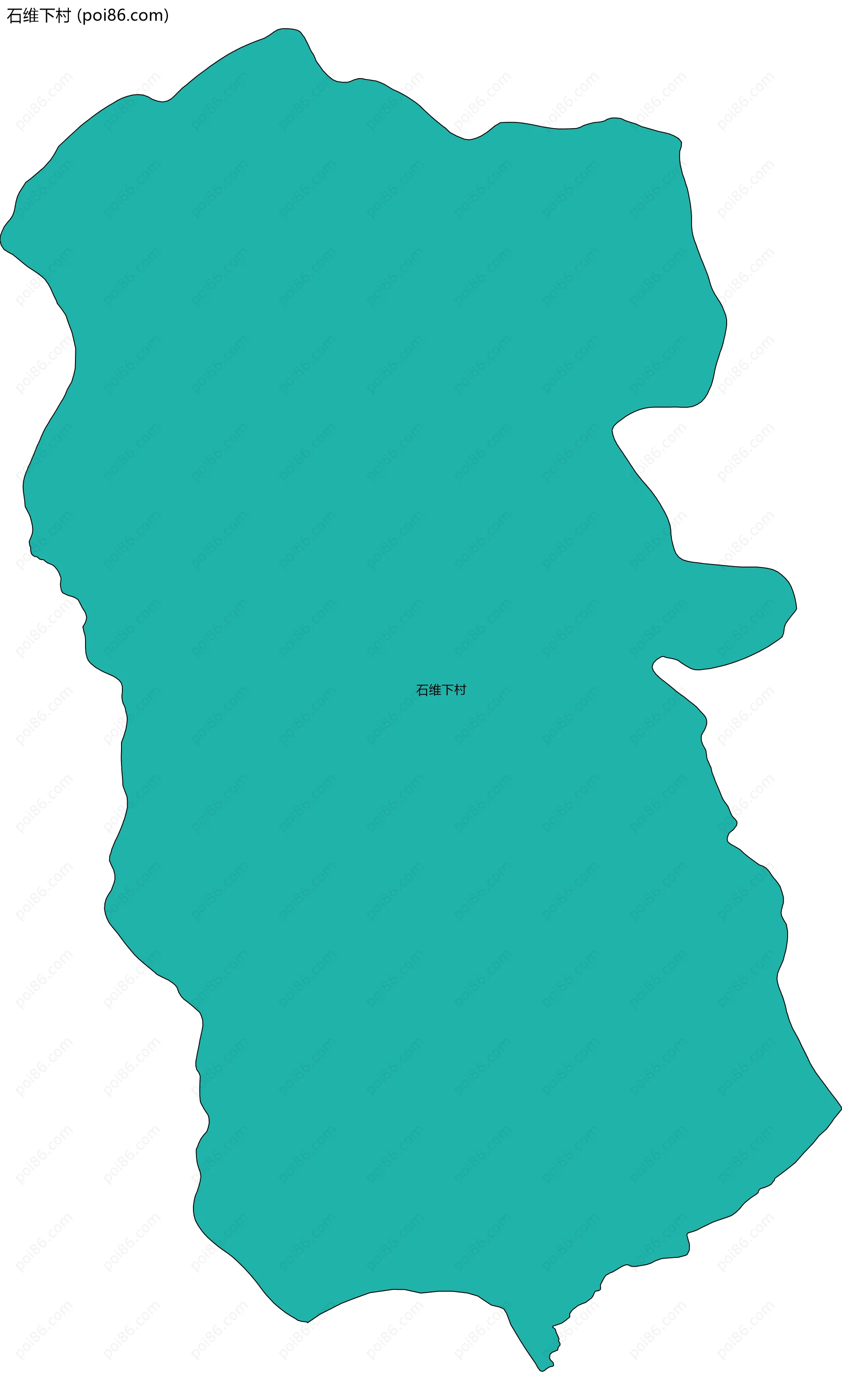 石维下村边界地图