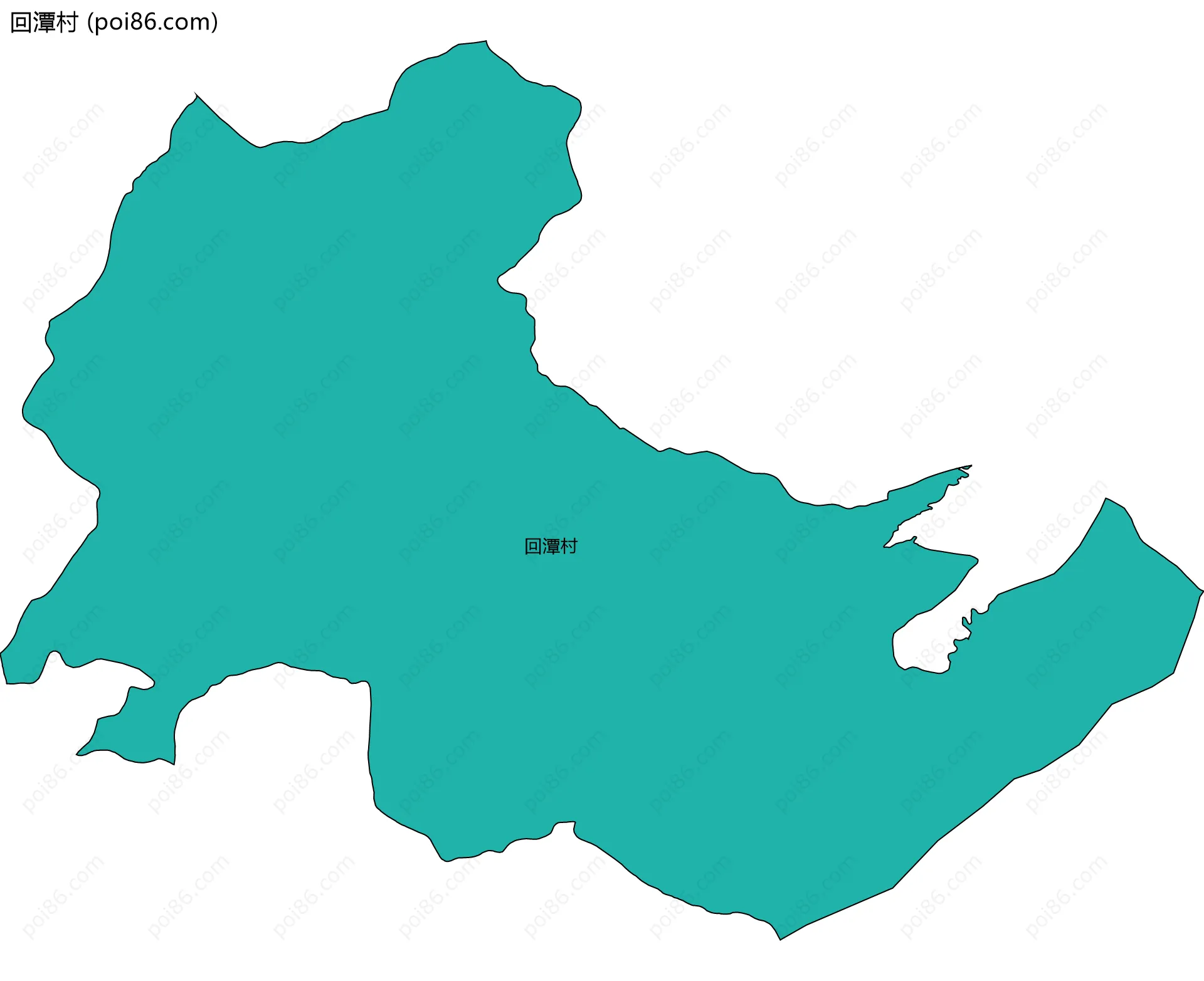 回潭村边界地图