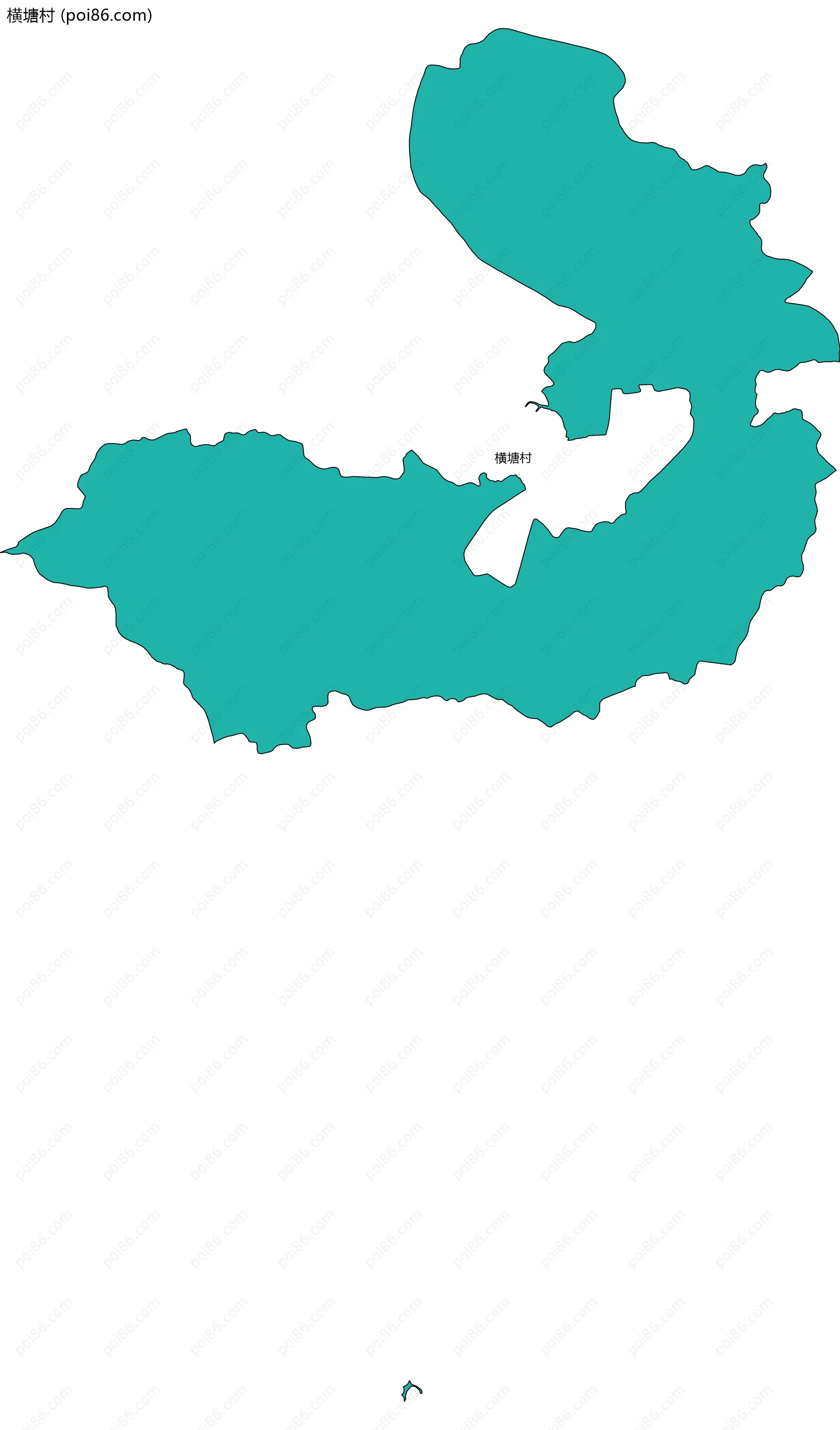 横塘村边界地图