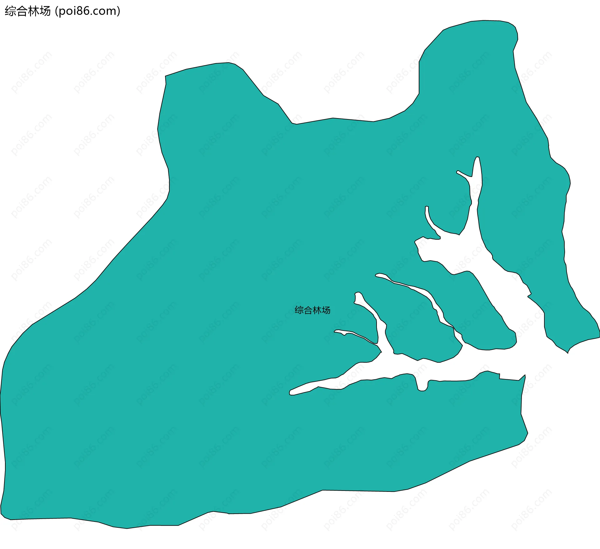 综合林场边界地图