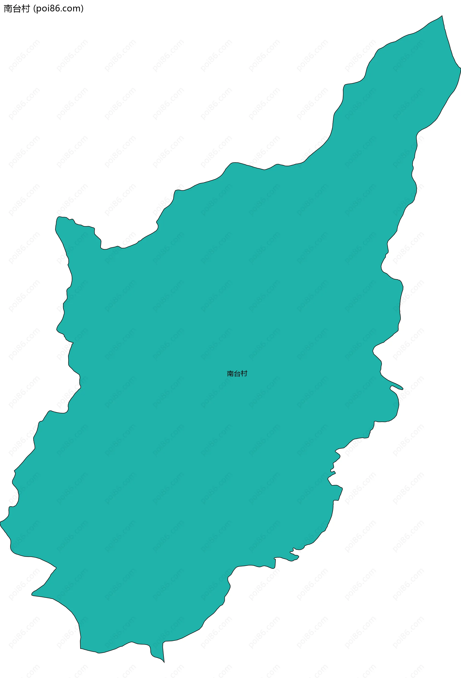 南台村边界地图