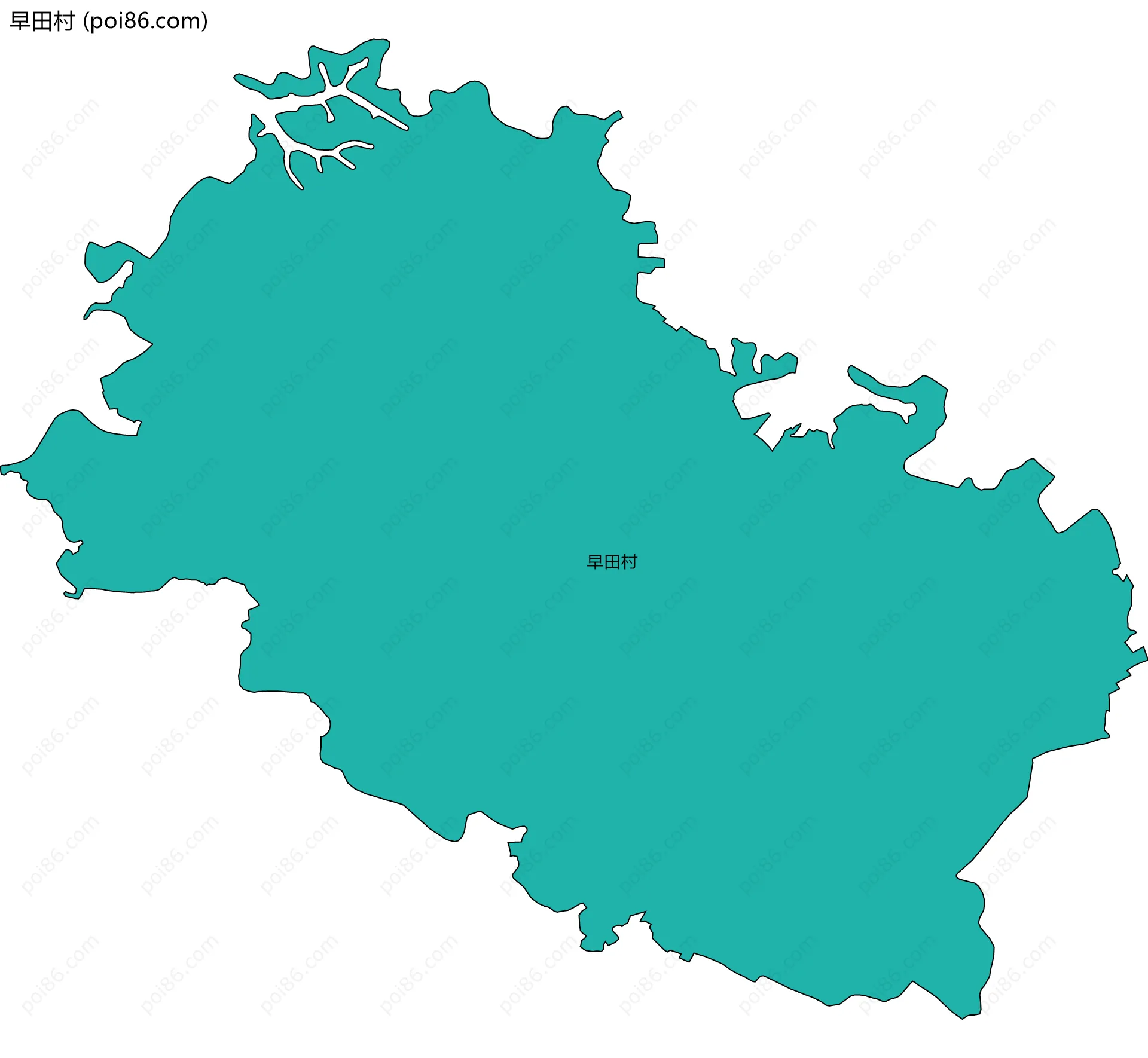 早田村边界地图