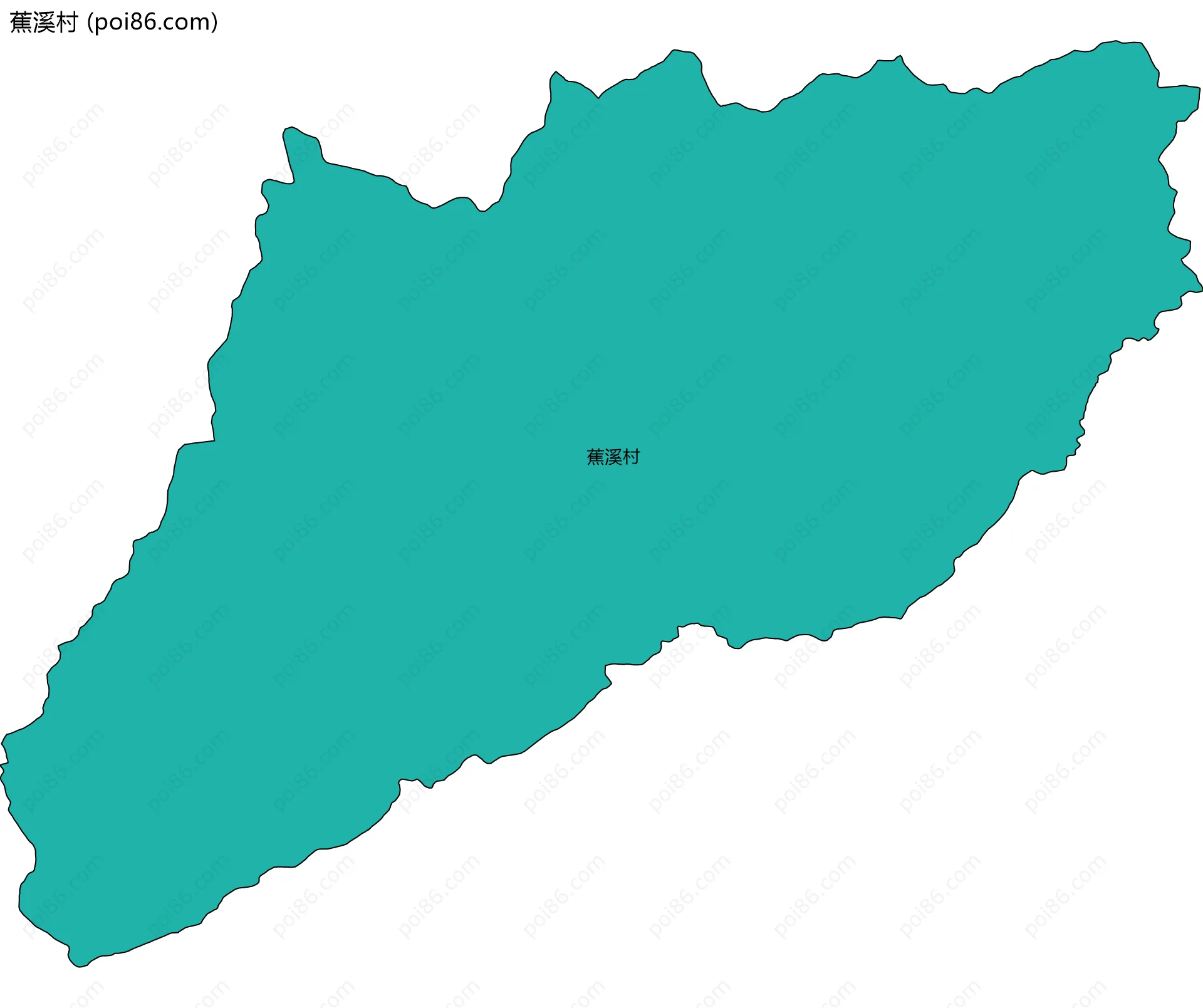 蕉溪村边界地图