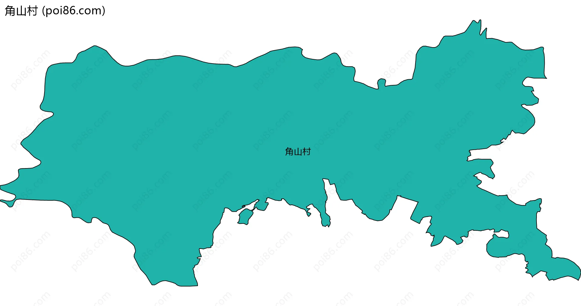 角山村边界地图