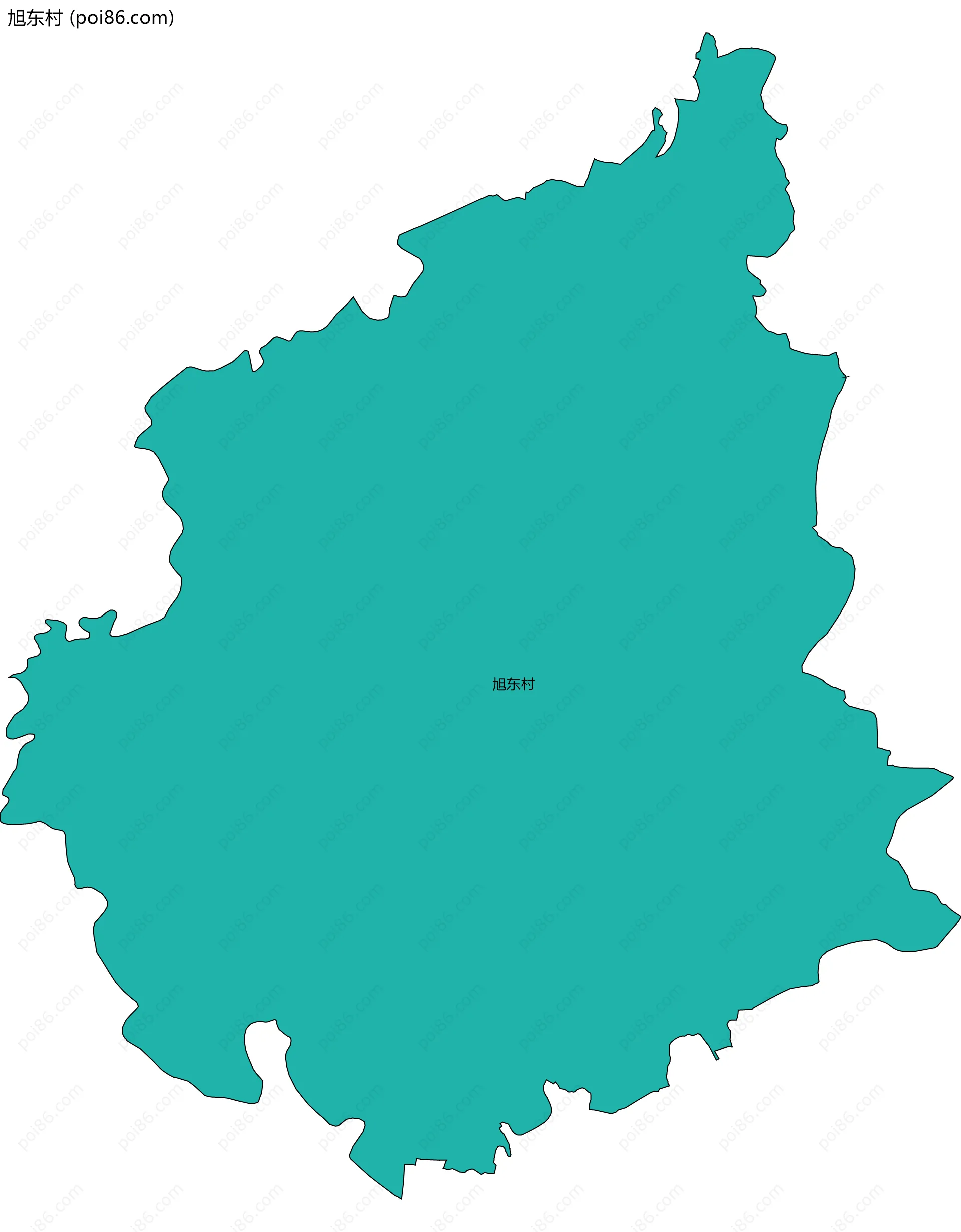 旭东村边界地图