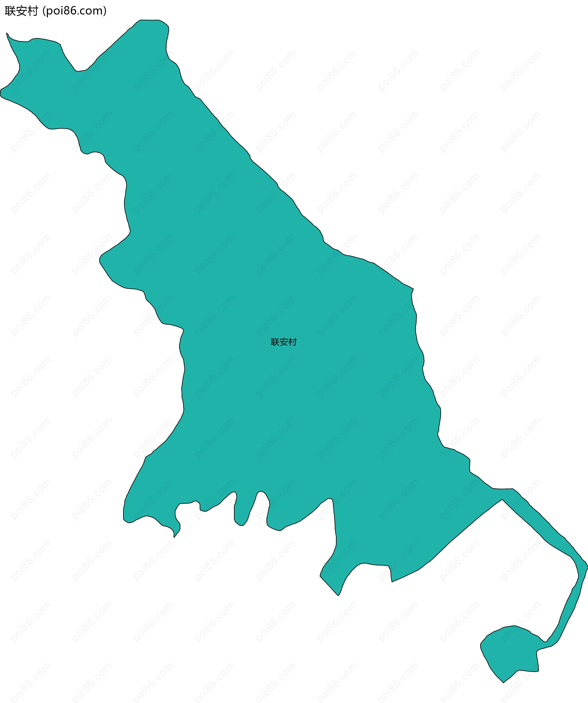 联安村边界地图