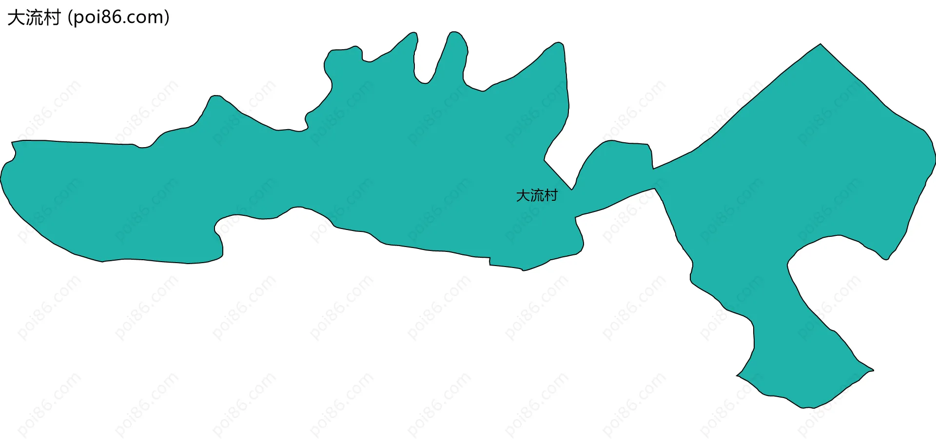 大流村边界地图