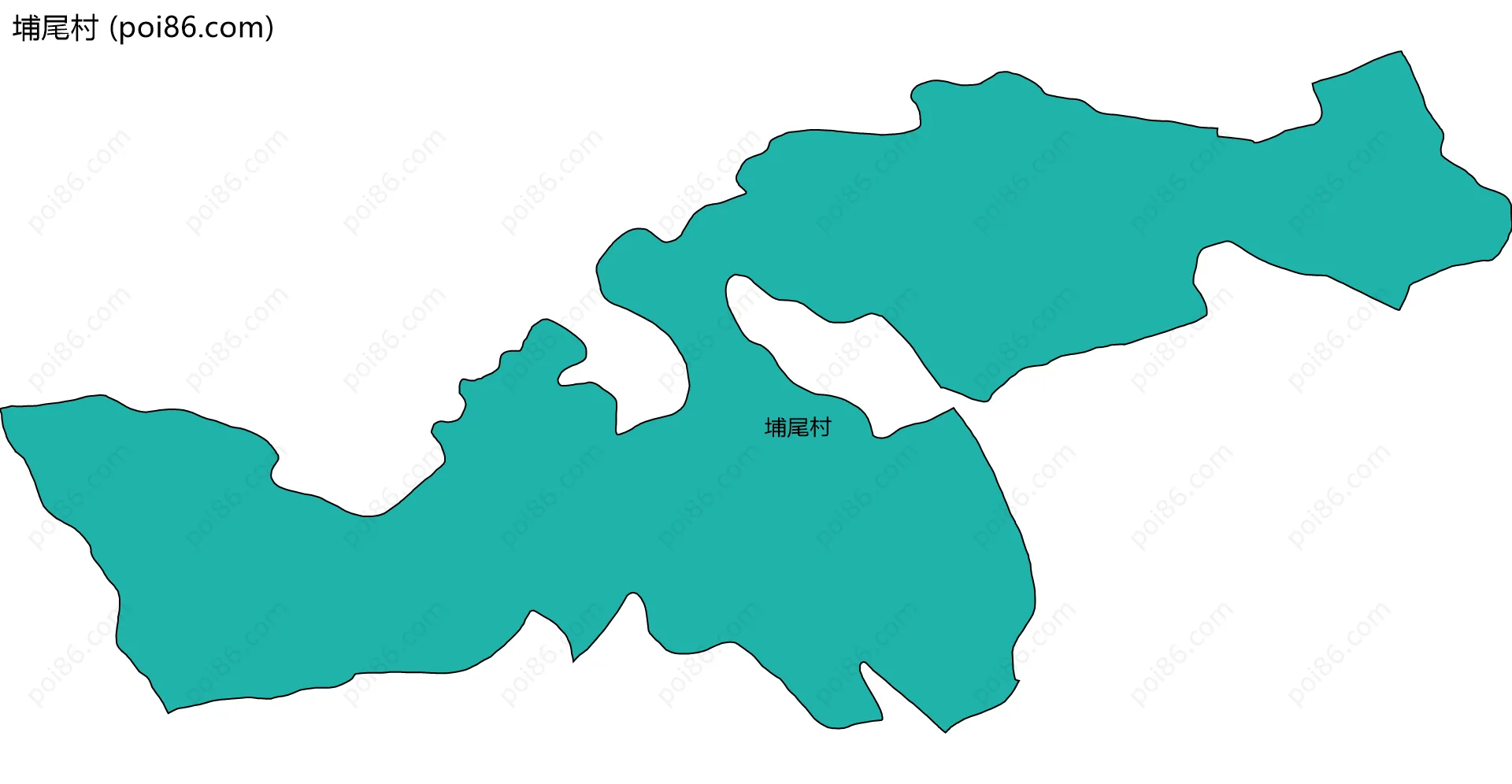 埔尾村边界地图