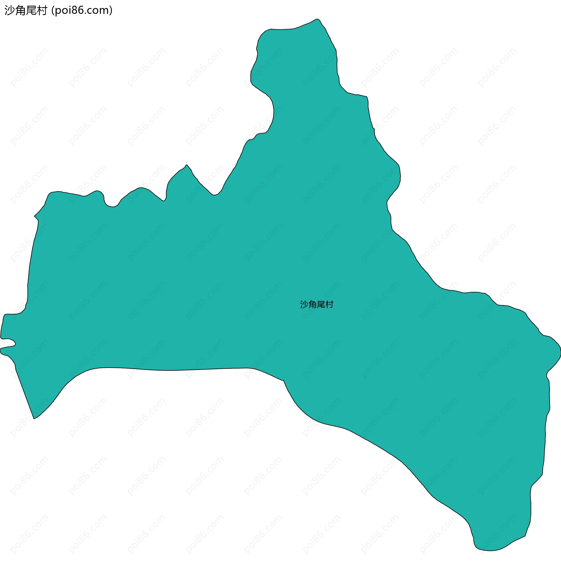 沙角尾村边界地图