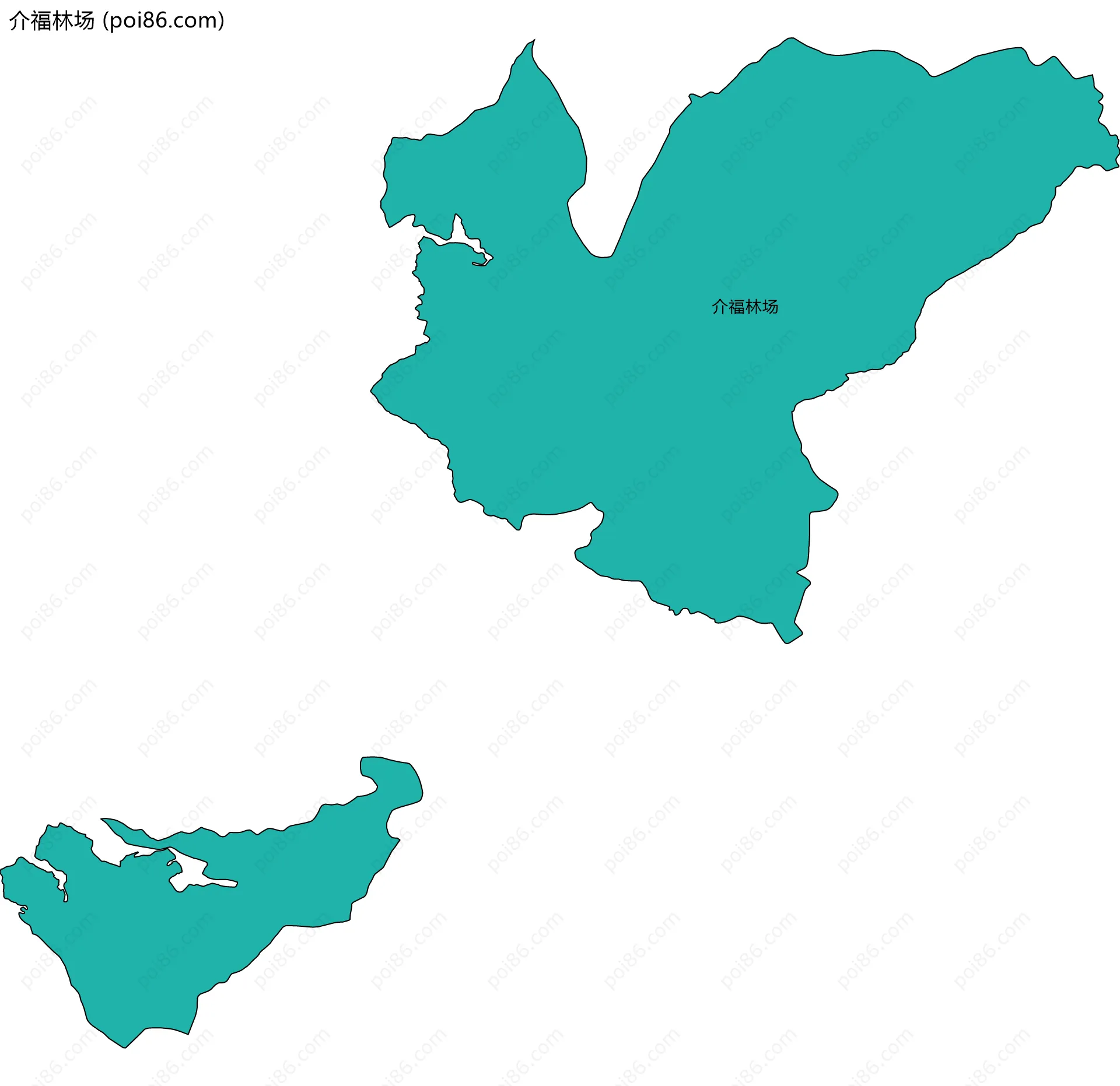 介福林场边界地图