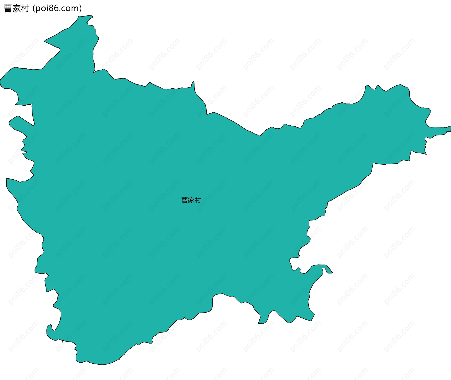 曹家村边界地图