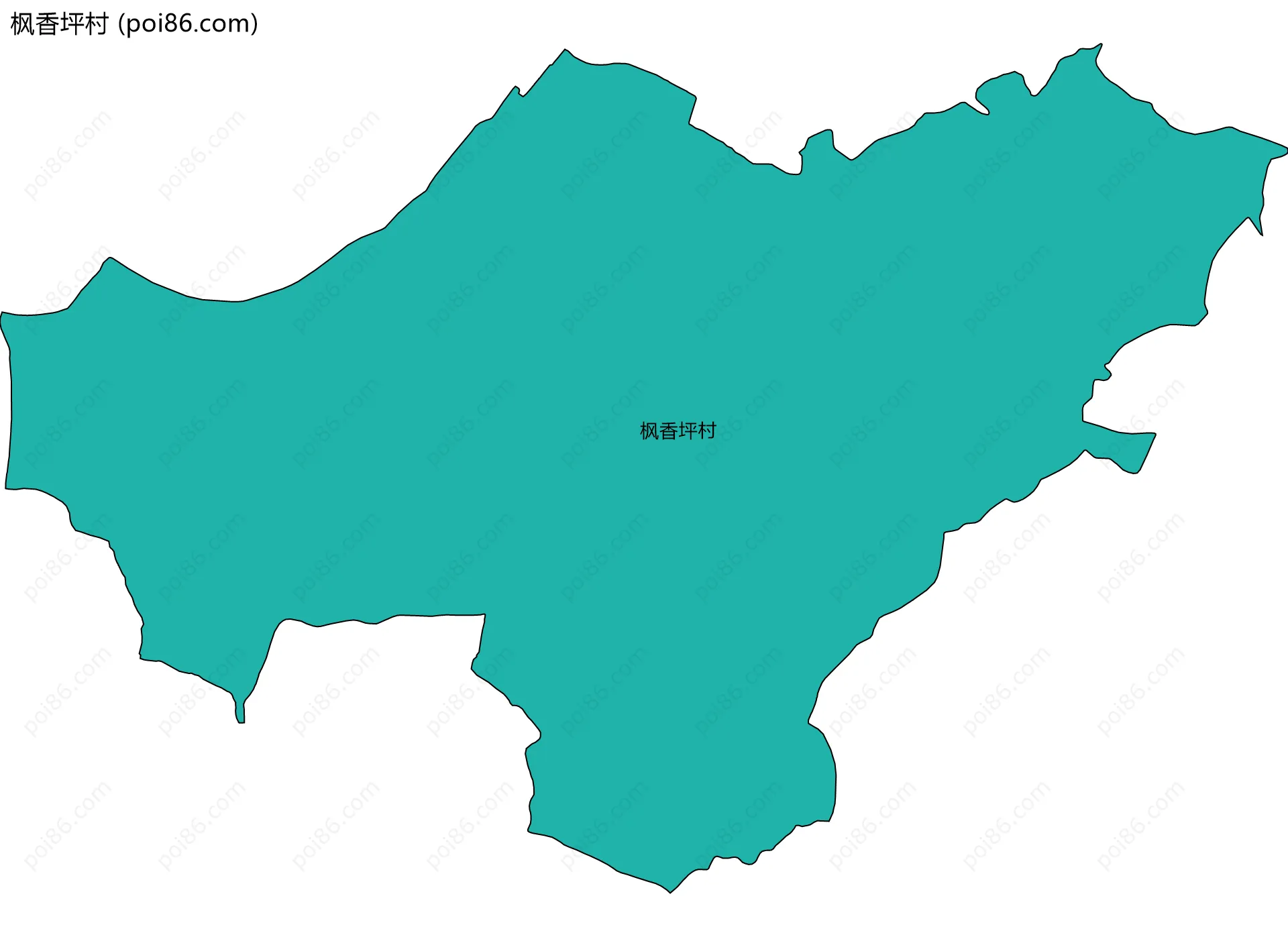 枫香坪村边界地图