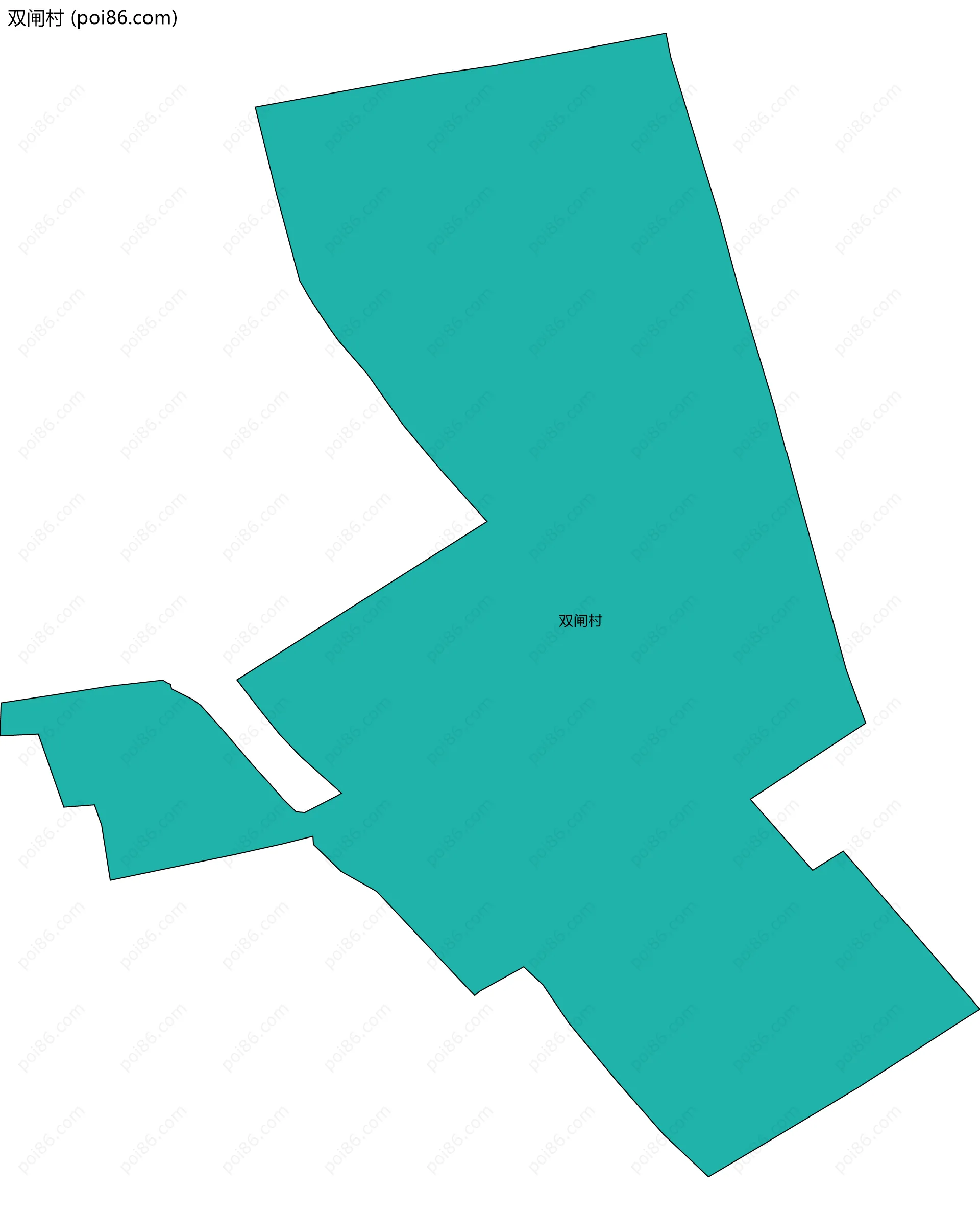 双闸村边界地图