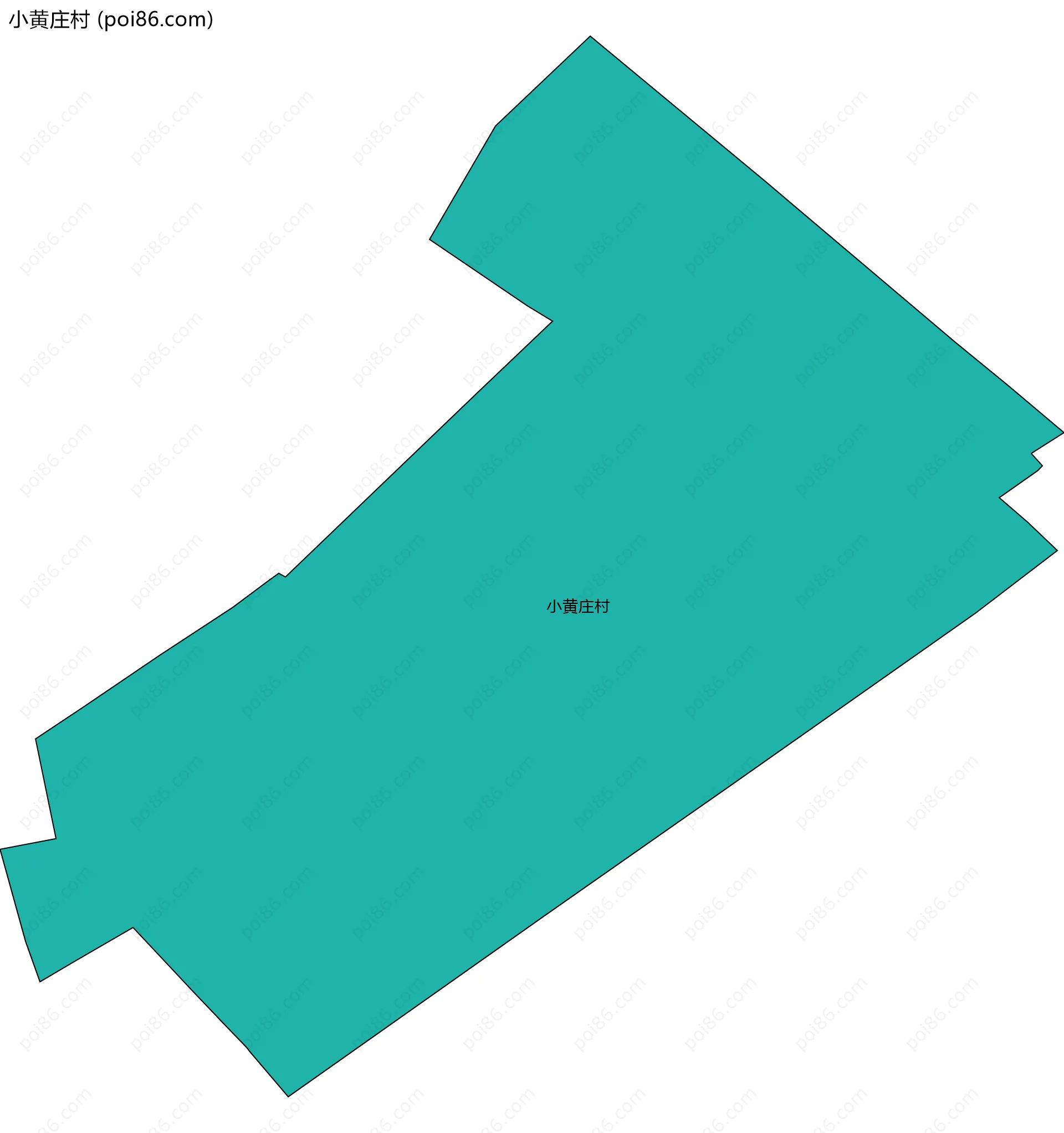 小黄庄村边界地图