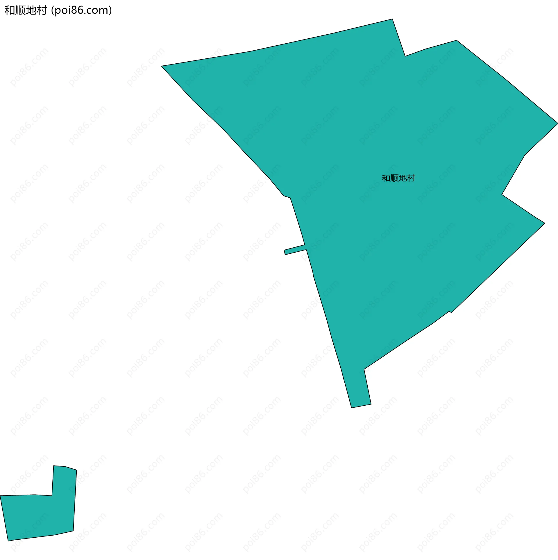 和顺地村边界地图