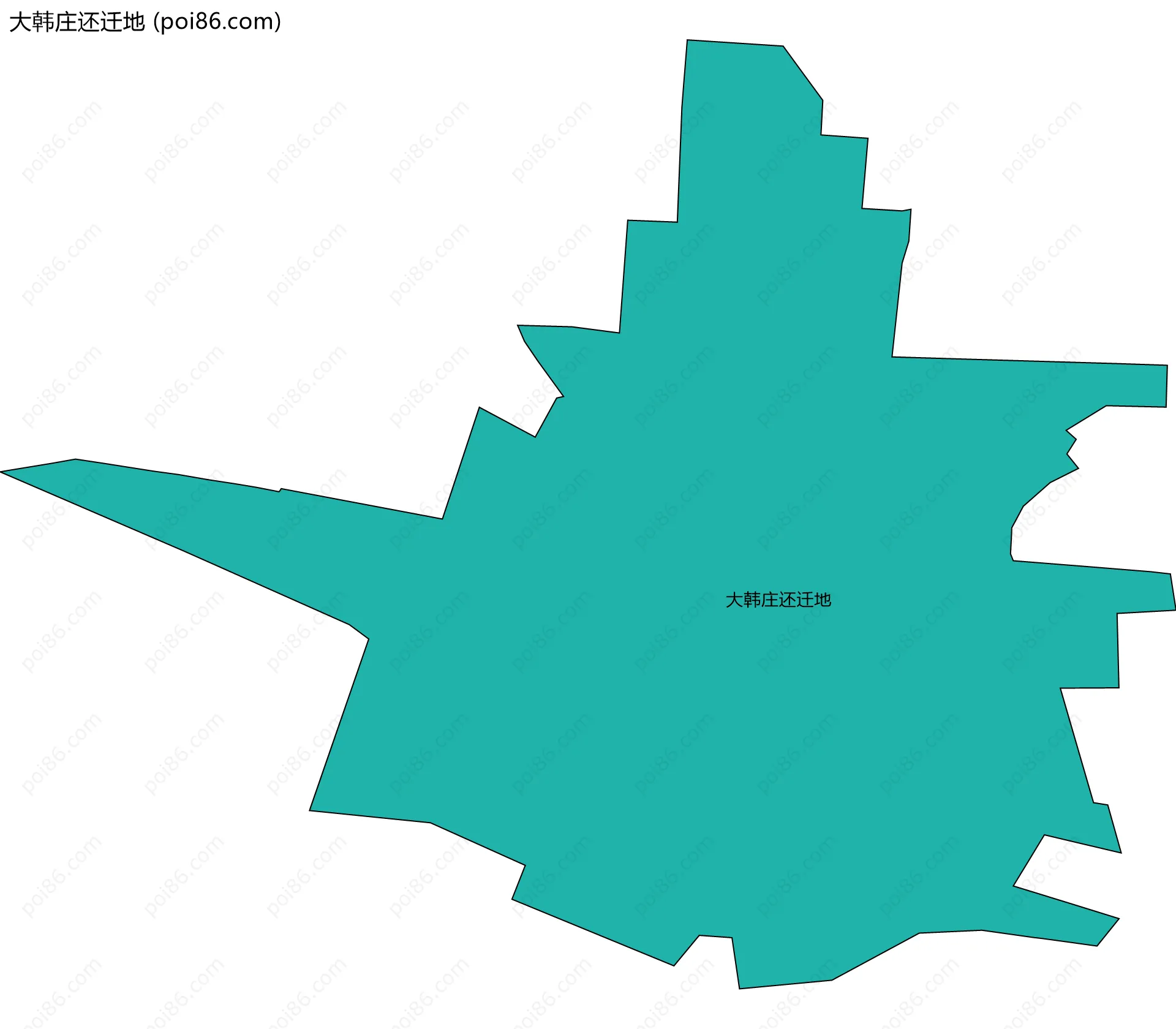 大韩庄还迁地边界地图