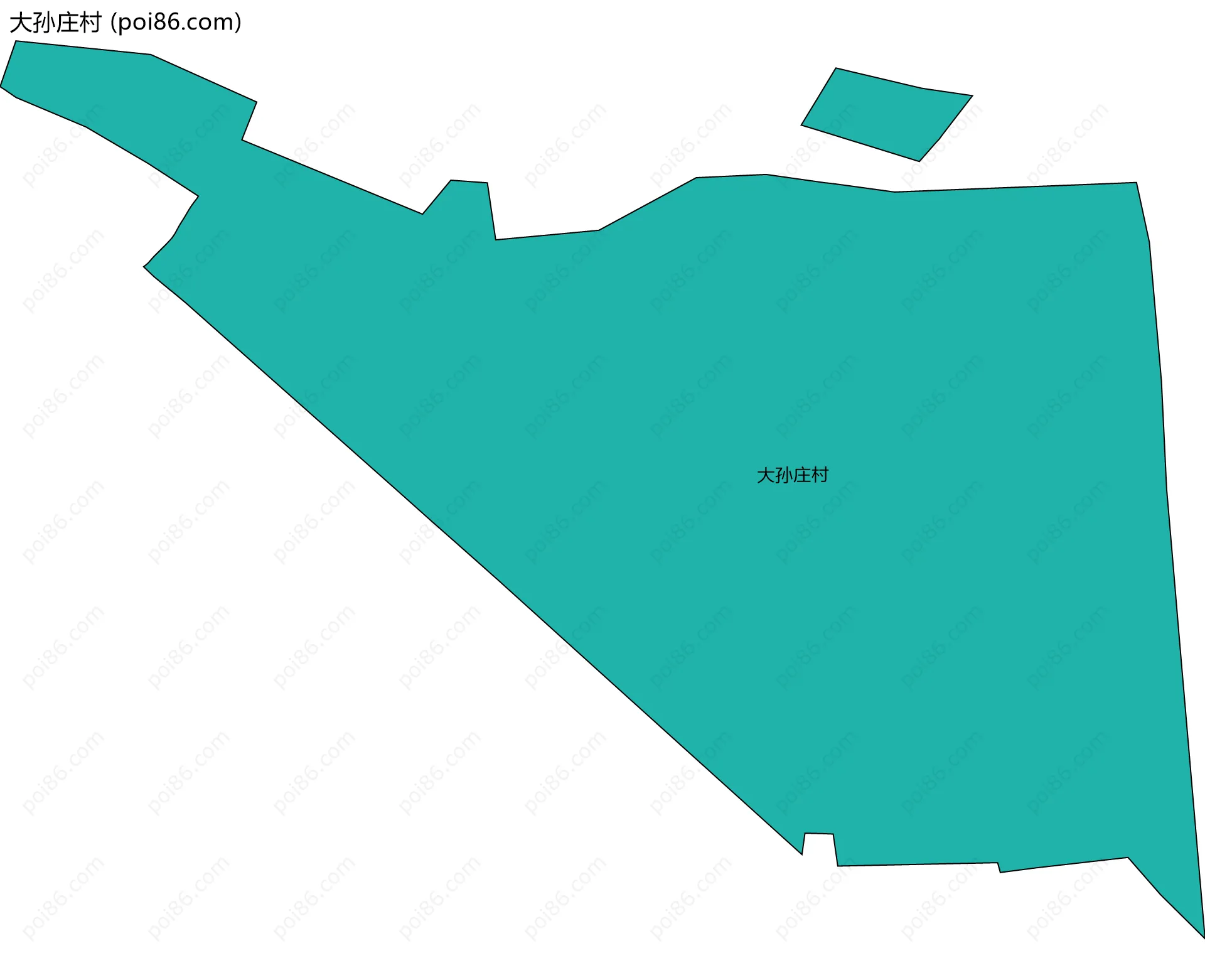 大孙庄村边界地图