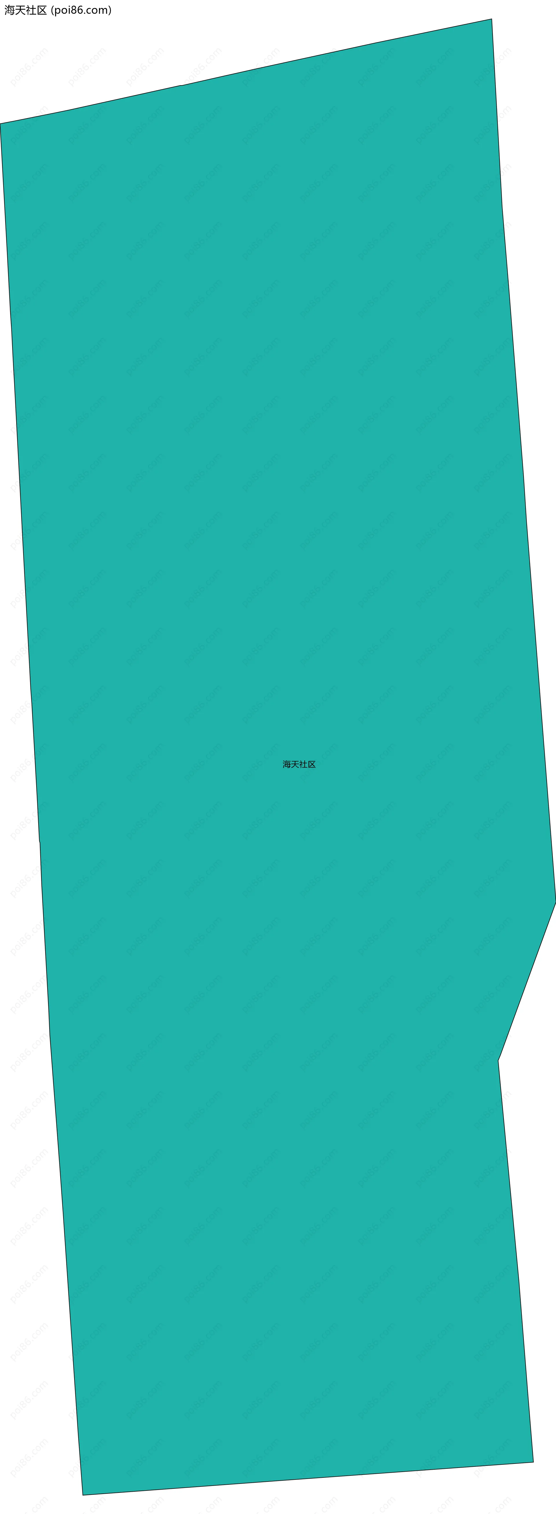 海天社区边界地图