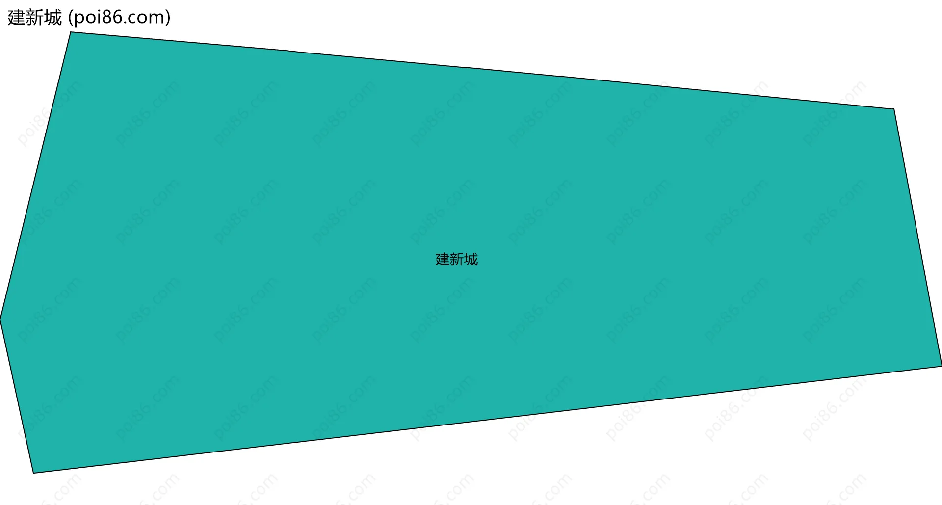 建新城边界地图