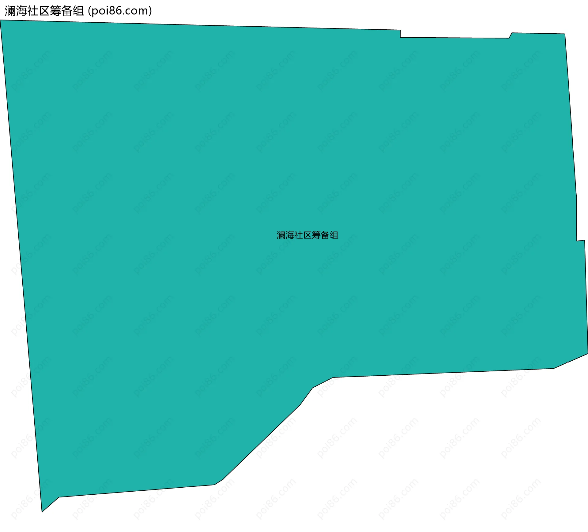 澜海社区筹备组边界地图