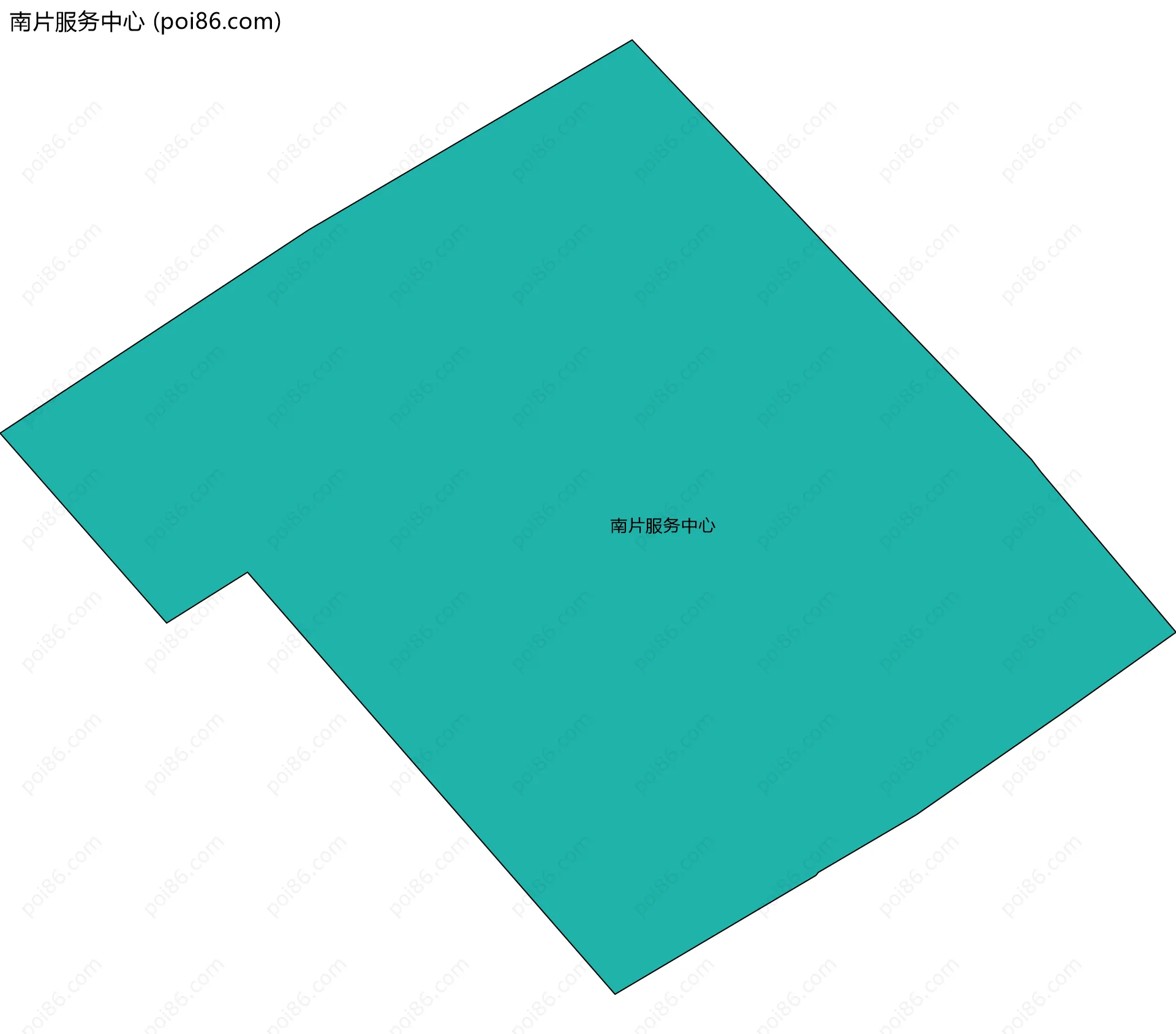 南片服务中心边界地图