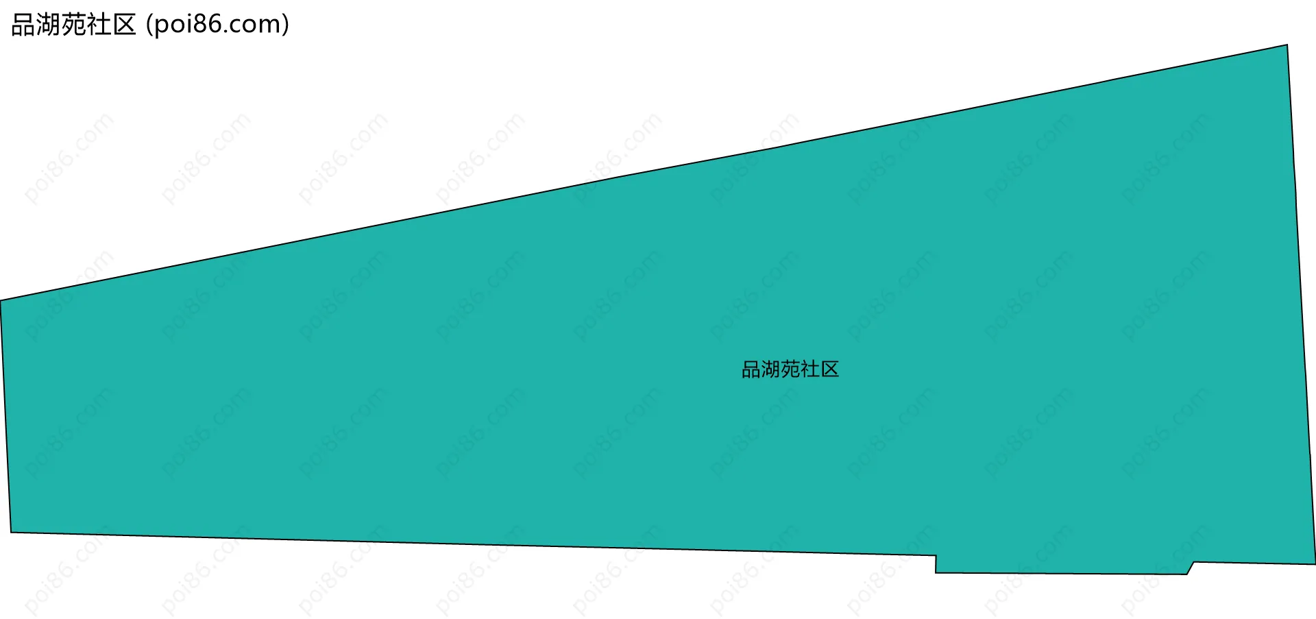 品湖苑社区边界地图