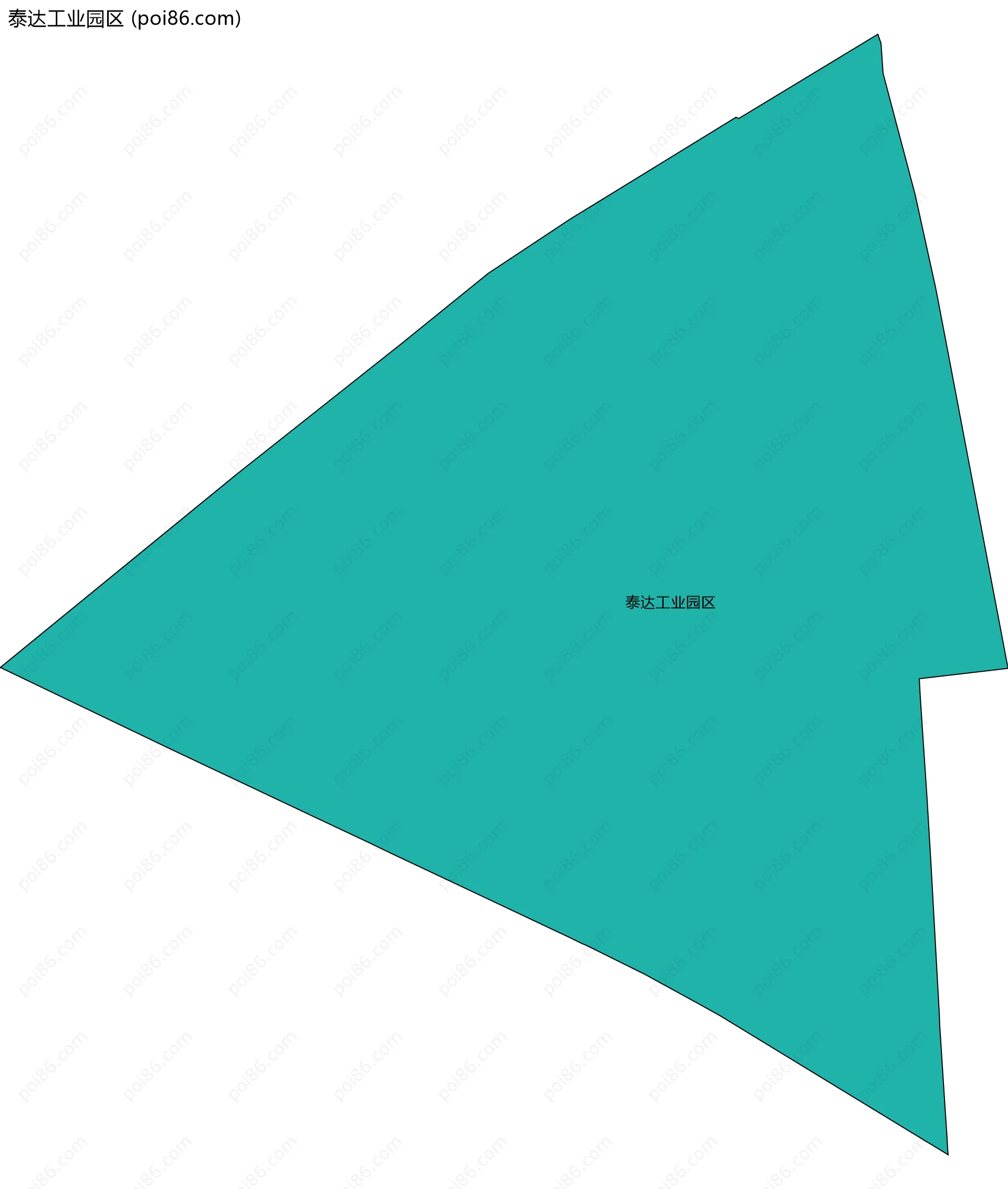 泰达工业园区边界地图