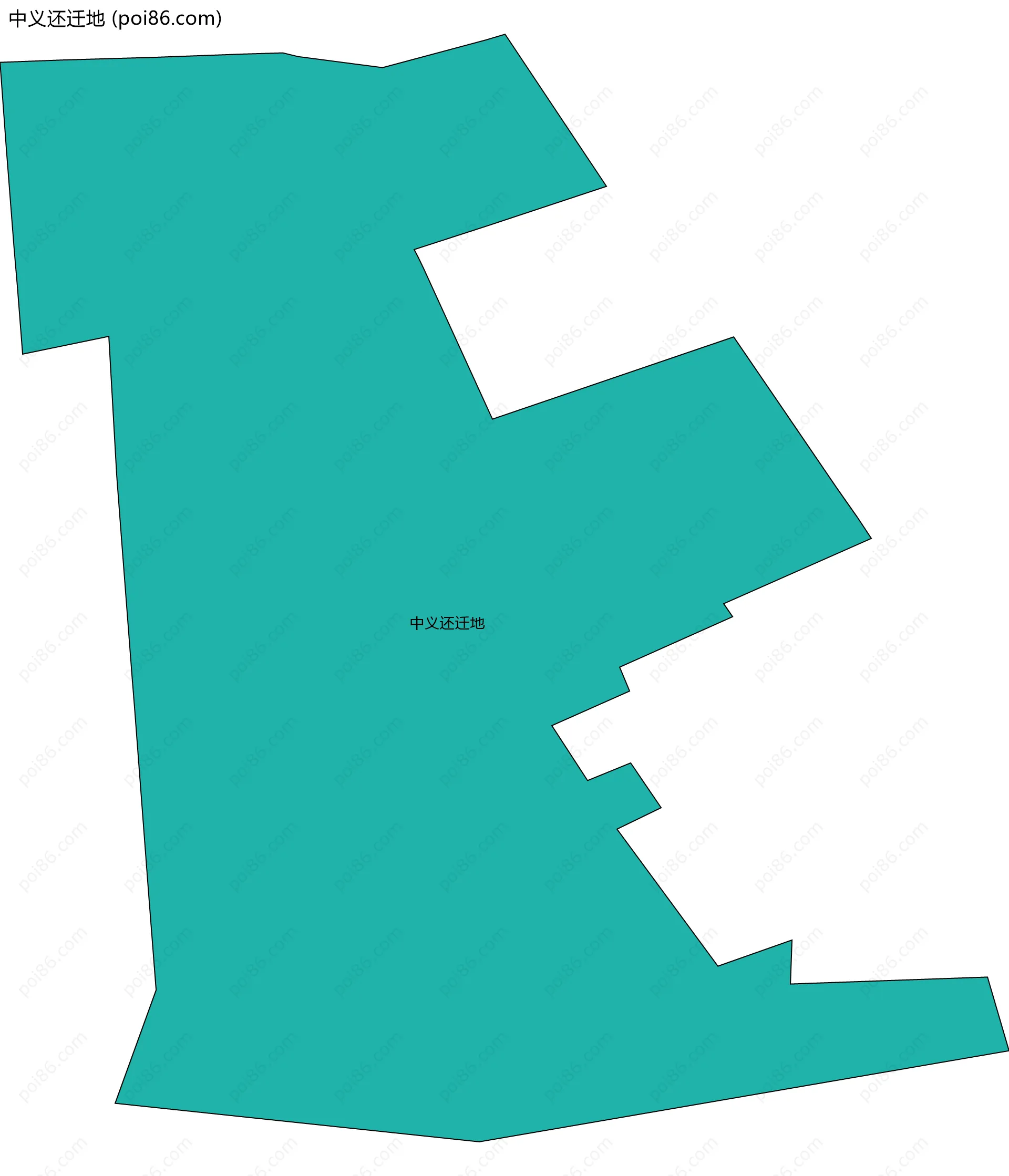 中义还迁地边界地图