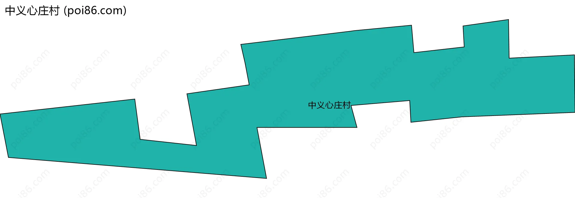 中义心庄村边界地图