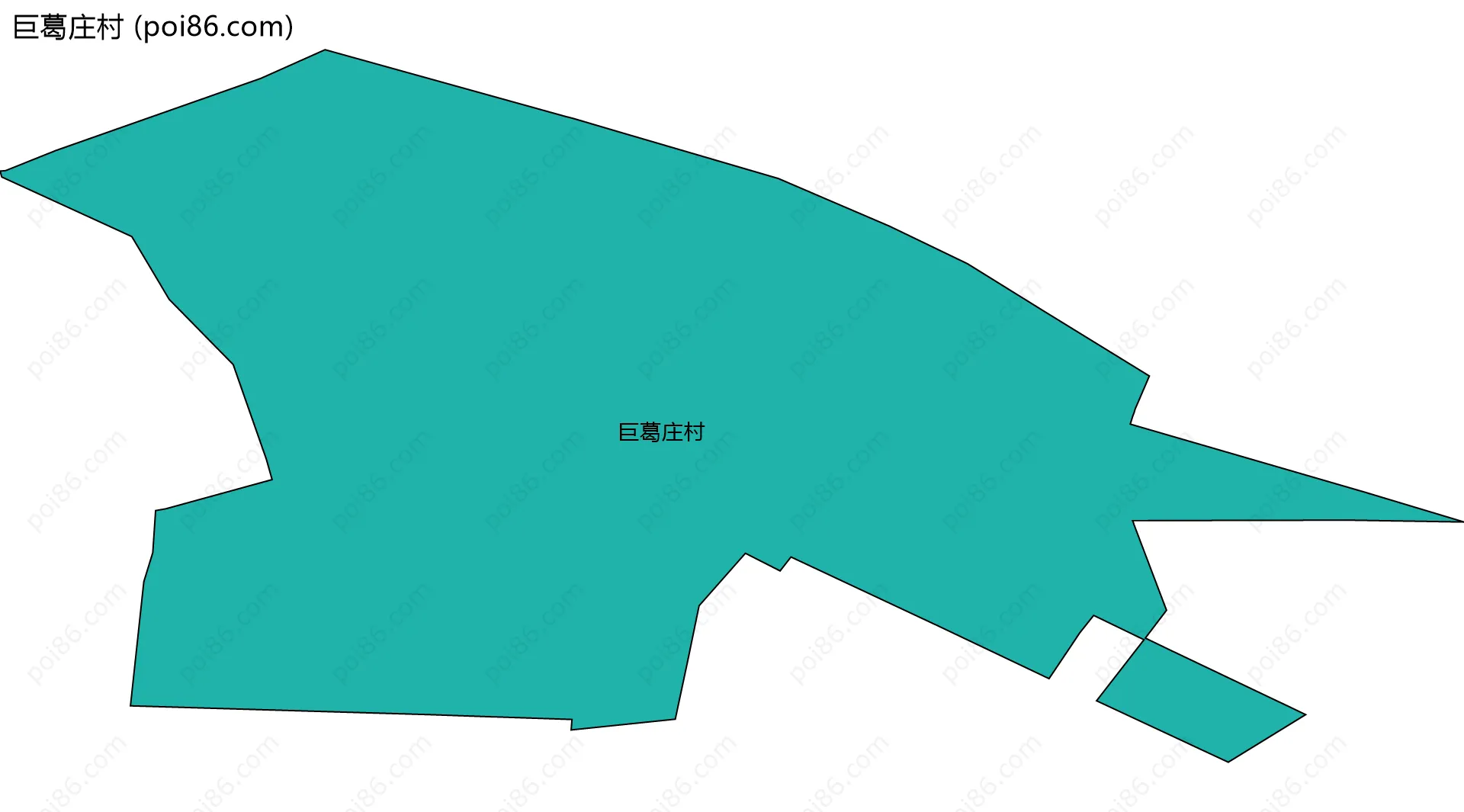 巨葛庄村边界地图