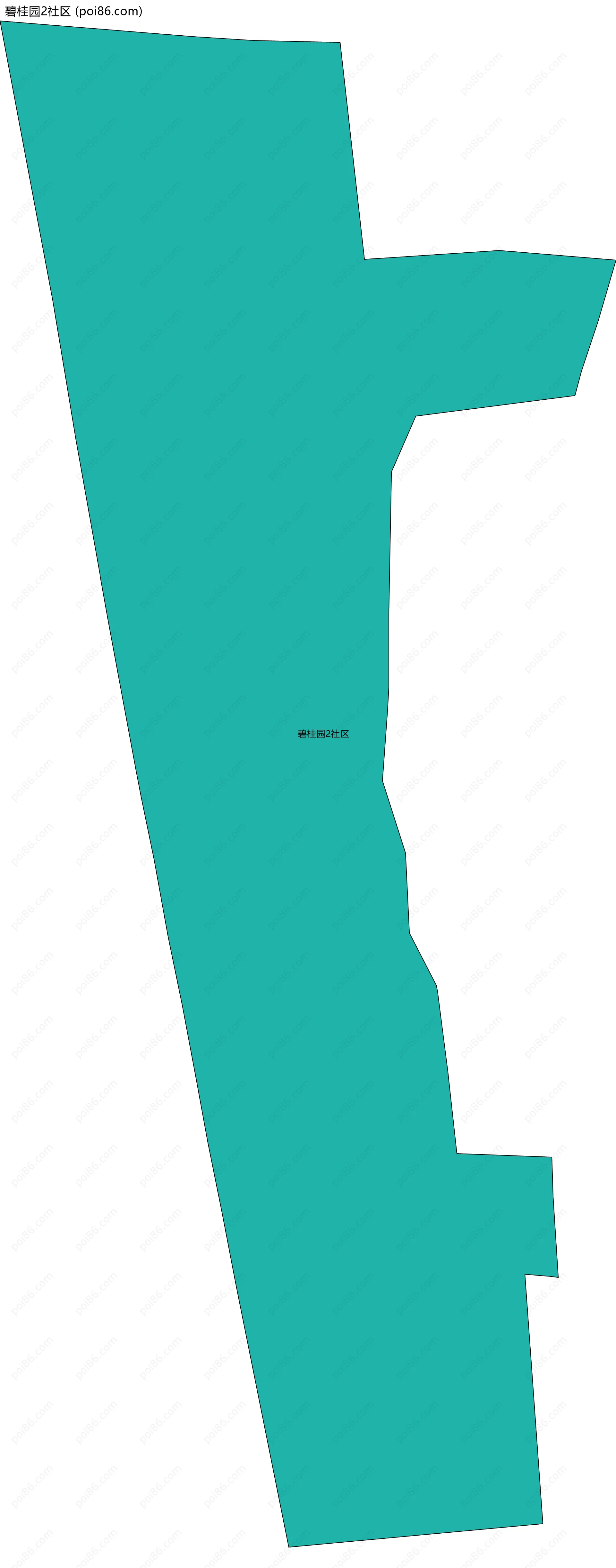 碧桂园2社区边界地图