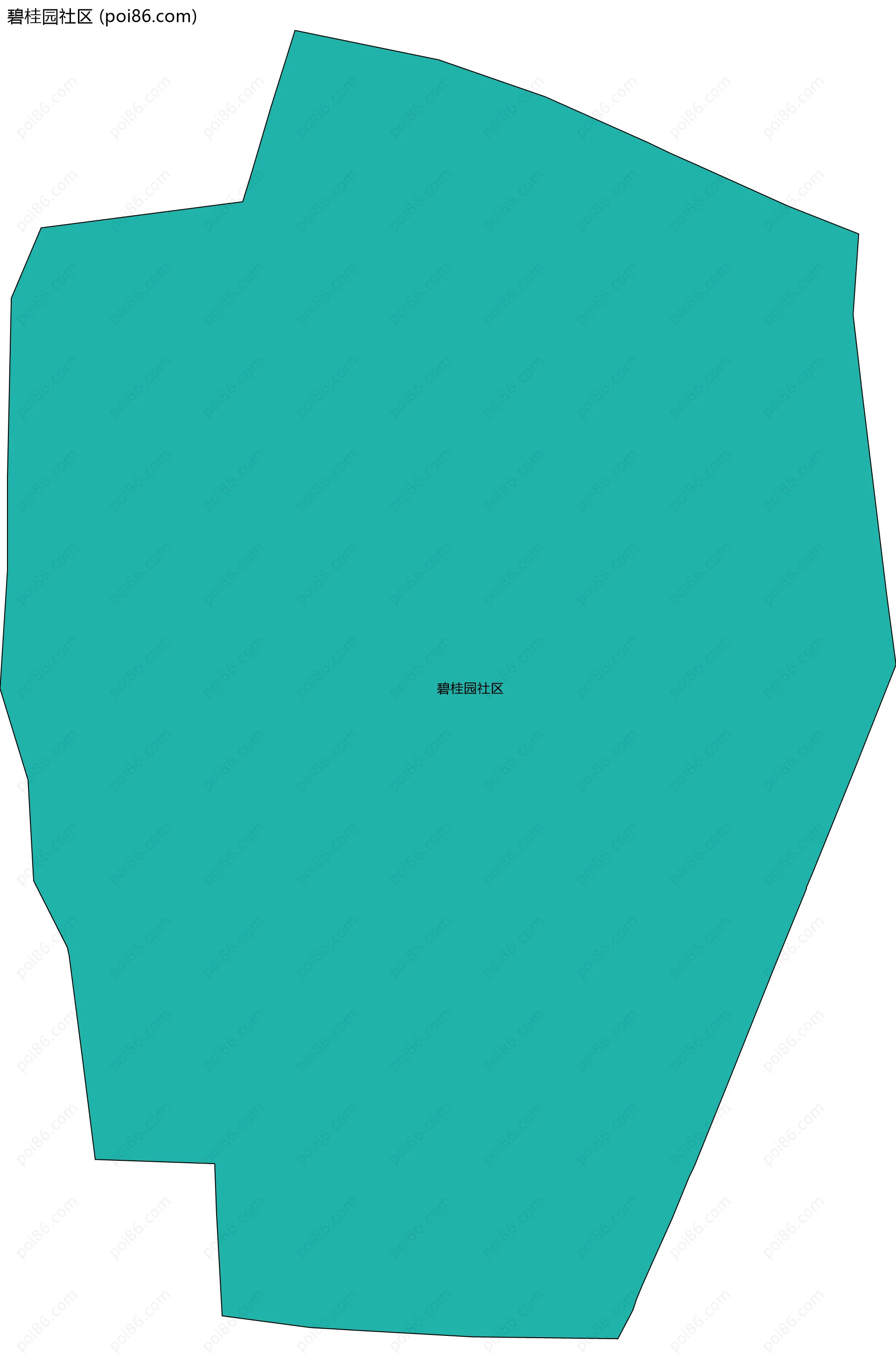 碧桂园社区边界地图