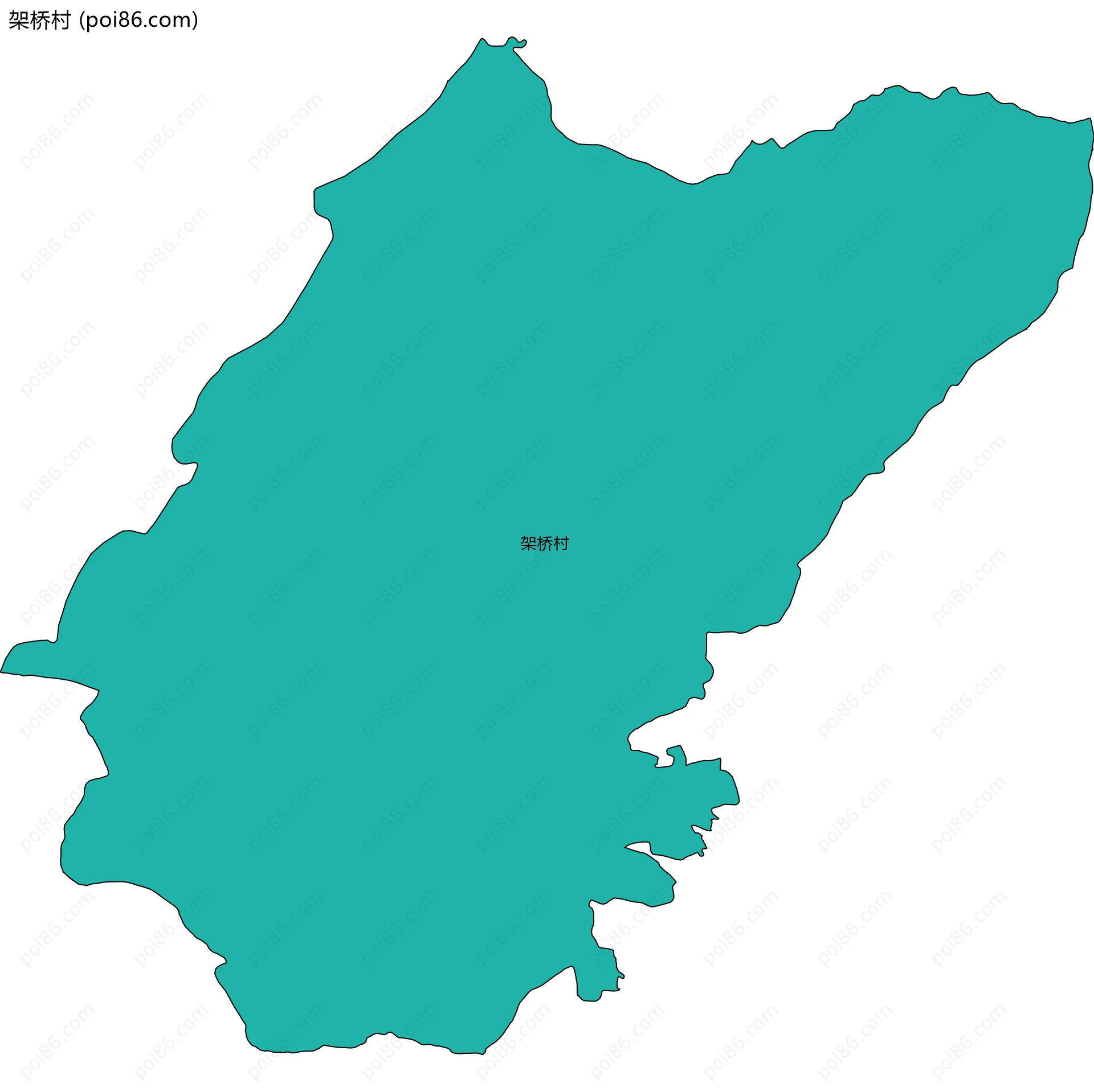 架桥村边界地图