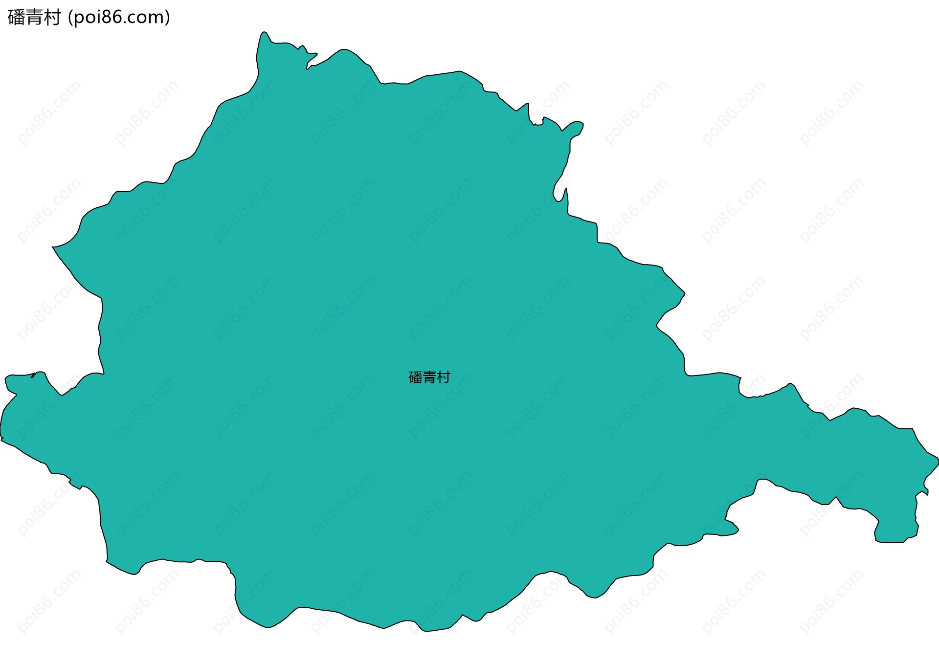磻青村边界地图