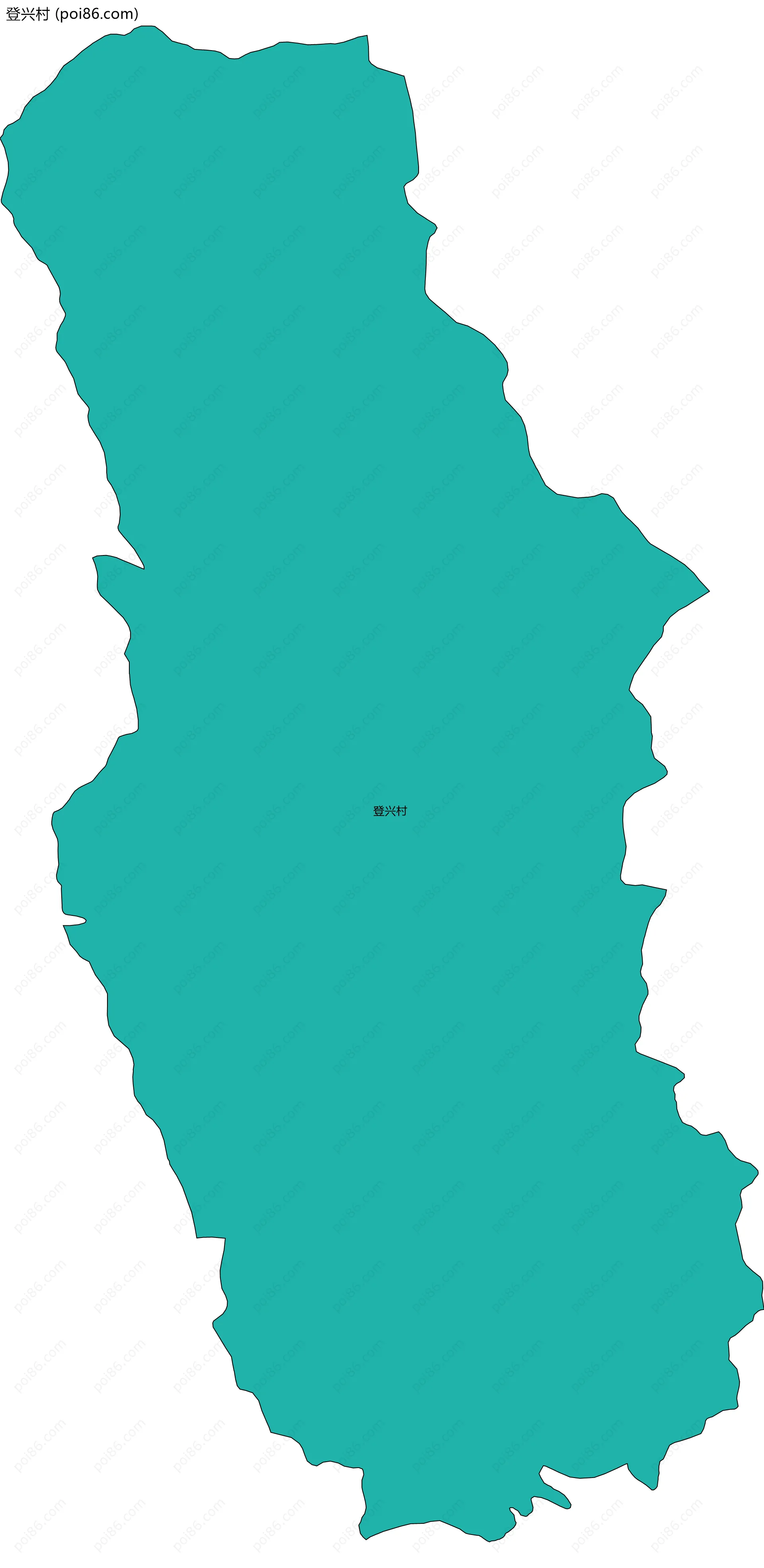 登兴村边界地图