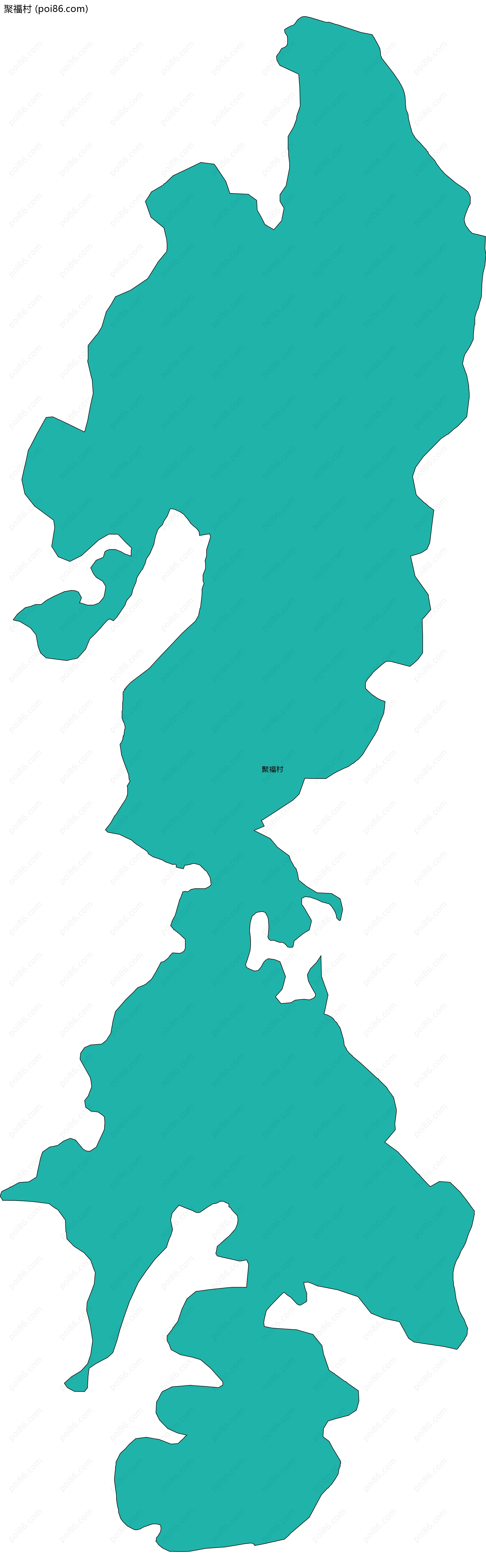 聚福村边界地图