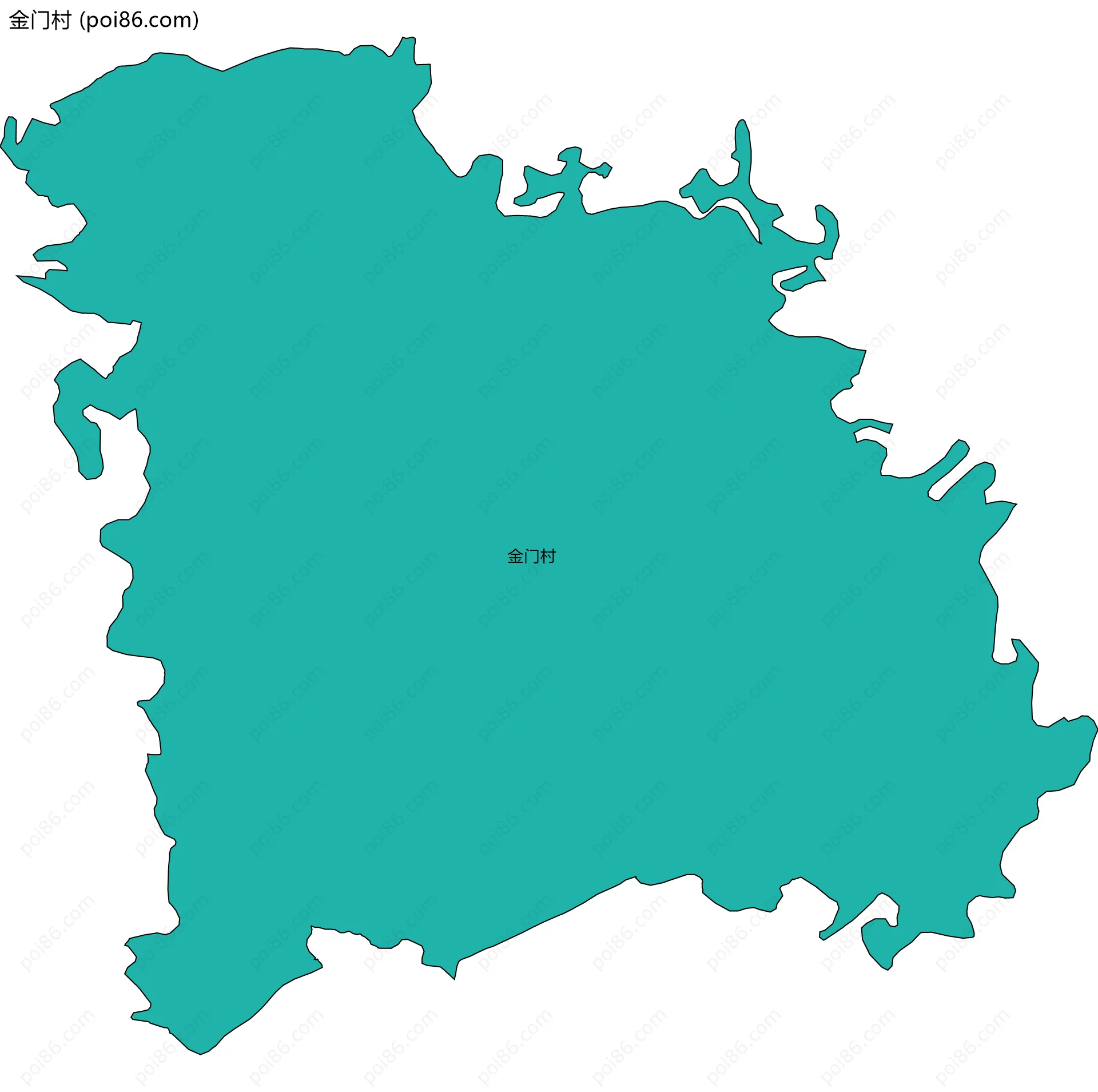 金门村边界地图